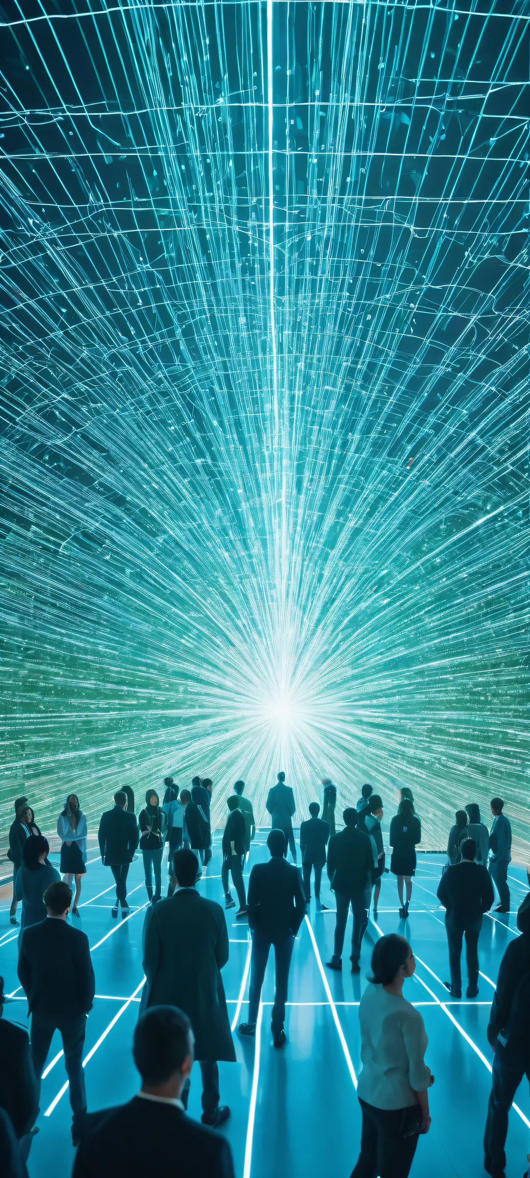 Ethereal online meeting attendees on iPhone/Android screens