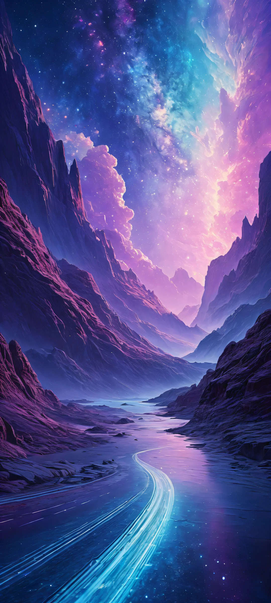 A world without light, featuring swirling Flux patterns and sharp text on a pristine background, perfect for iPhone/Android home screens.