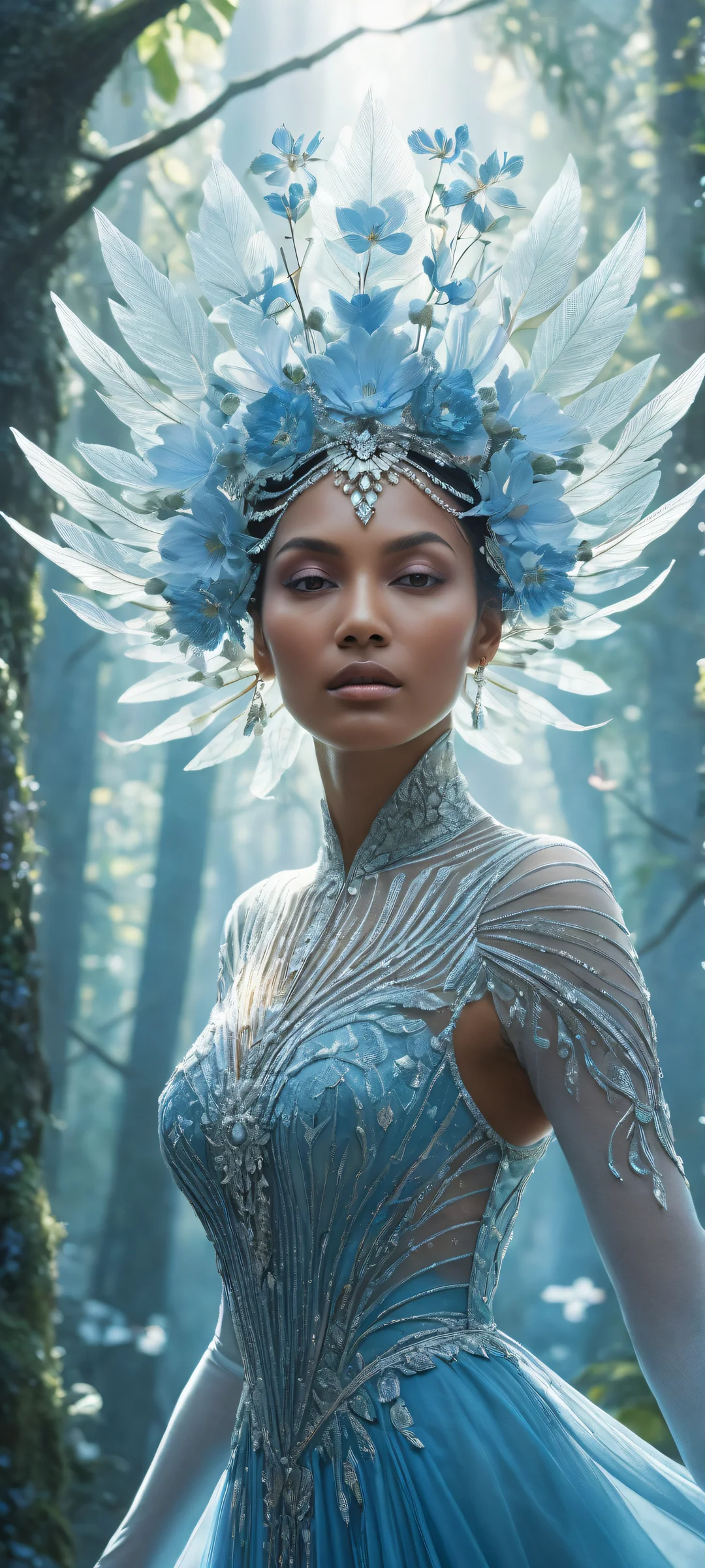 A breathtaking portrait of Cosmic Bloom on iPhone/Android with intricate micro-details and ethereal lighting, perfectly optimized for mobile home screens.