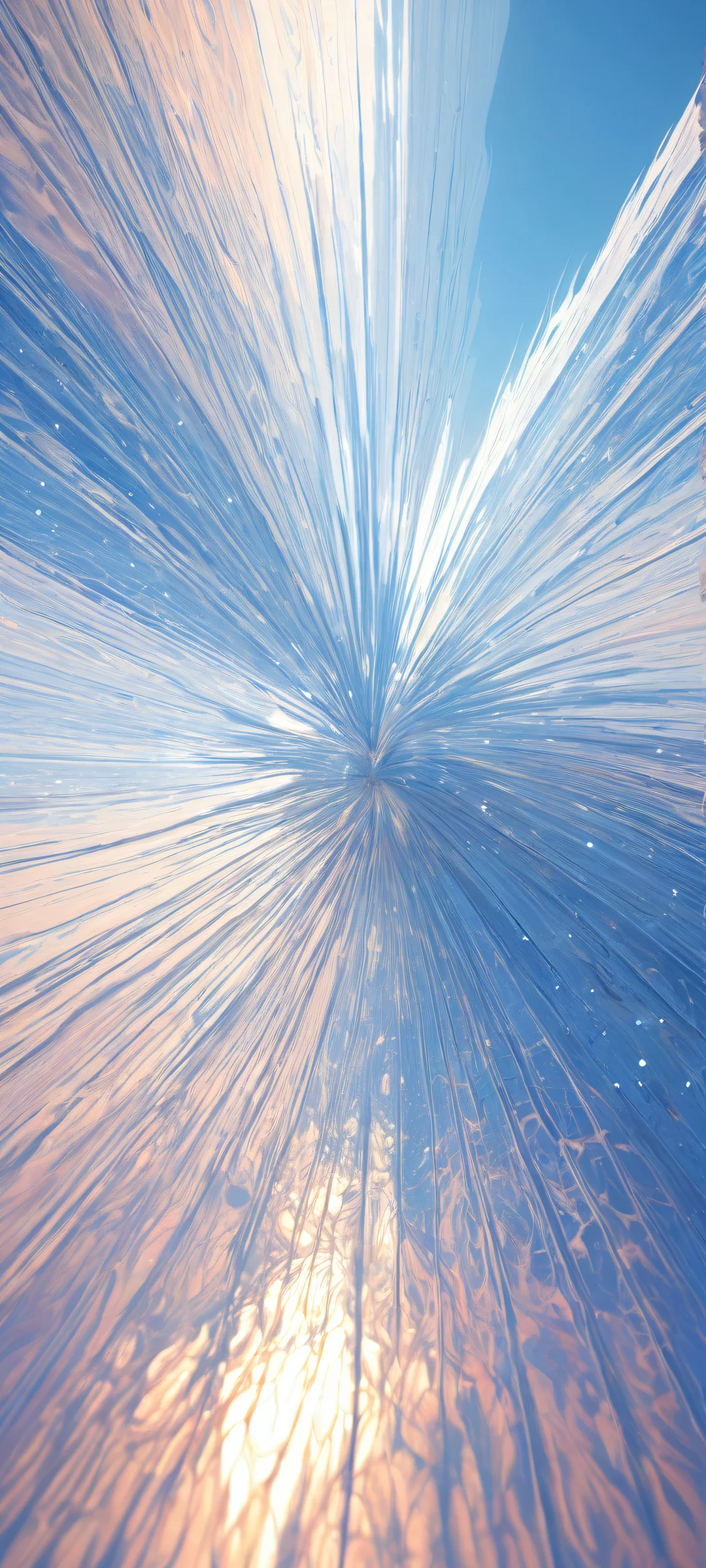 iPhone/Android wallpaper featuring a breathtaking portrait of Cosmic Vortex with intricate details and ray-traced reflections.