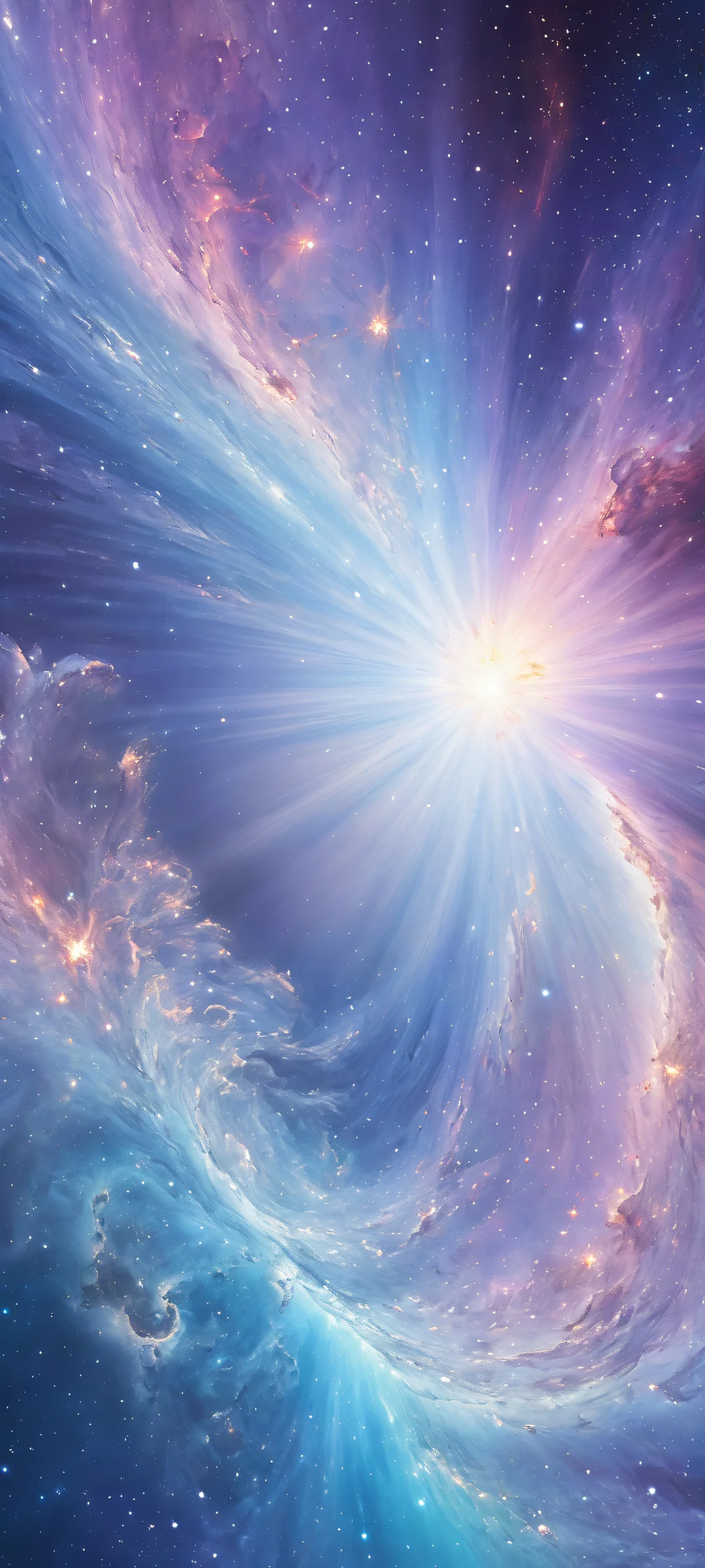 Intricate celestial bodies set against a pristine void on iPhone/Android home screens.