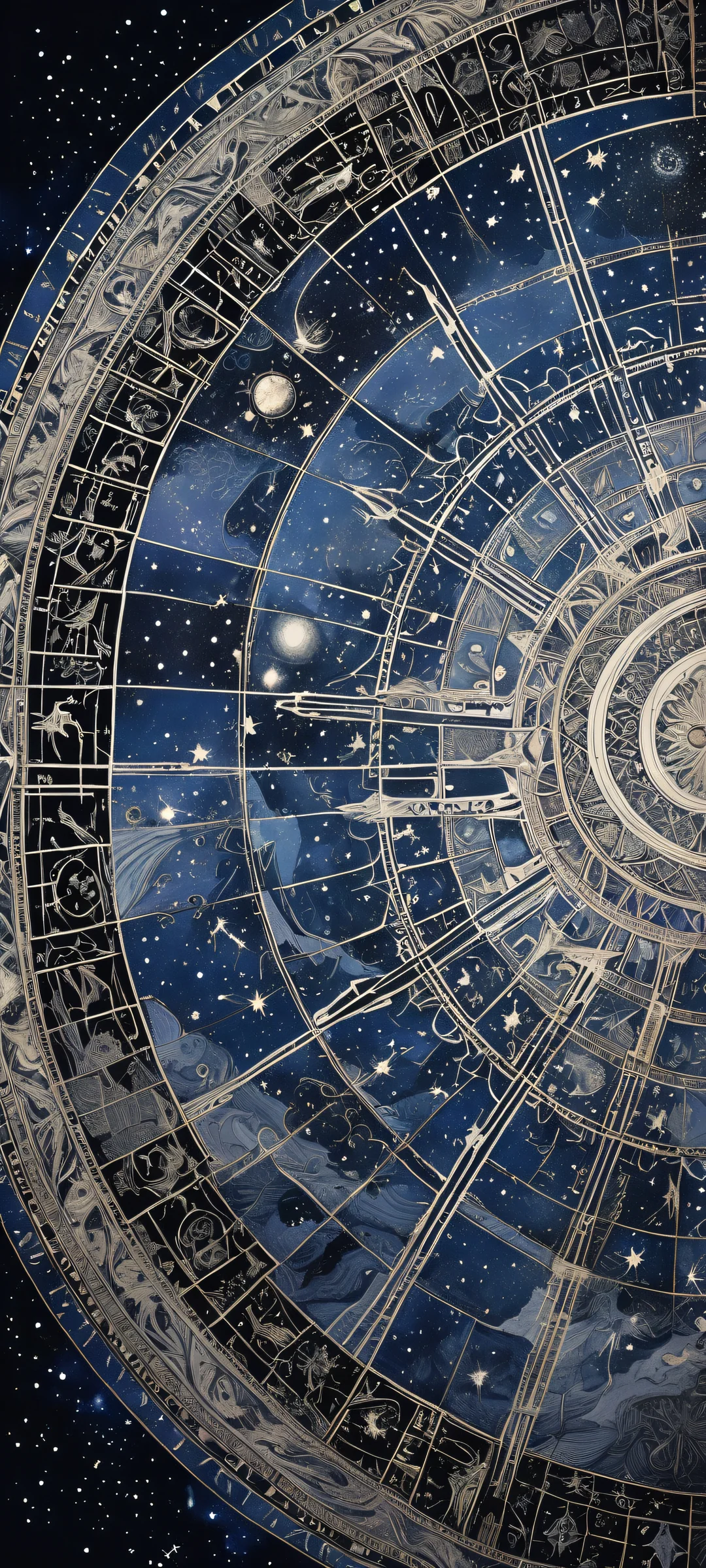 Stunning celestial artwork for iPhone/Android with intricate details and a sense of depth. ホーム画面に完全に最適化.