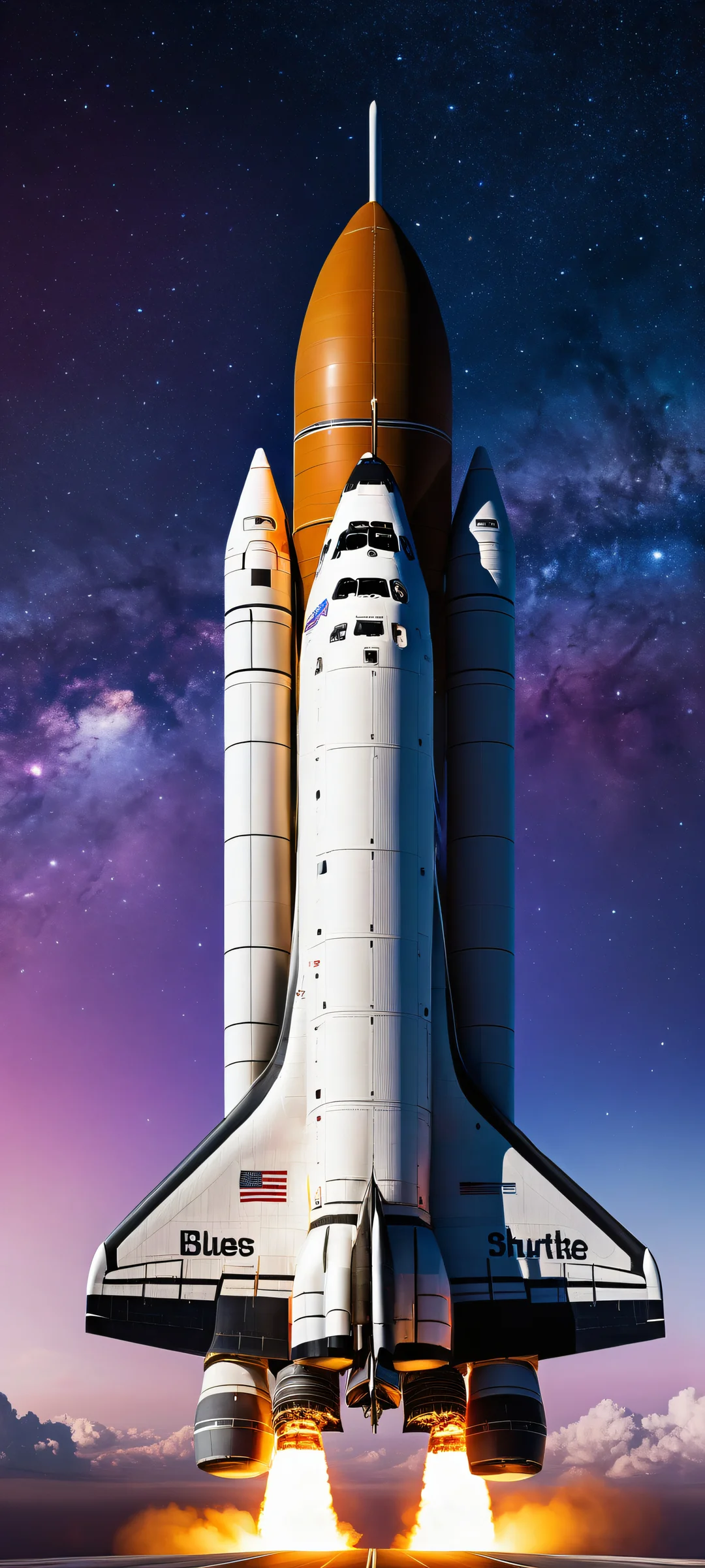 Space Shuttle artwork for iPhone and Android home screens. Perfectly optimized for landscape or portrait mode.
