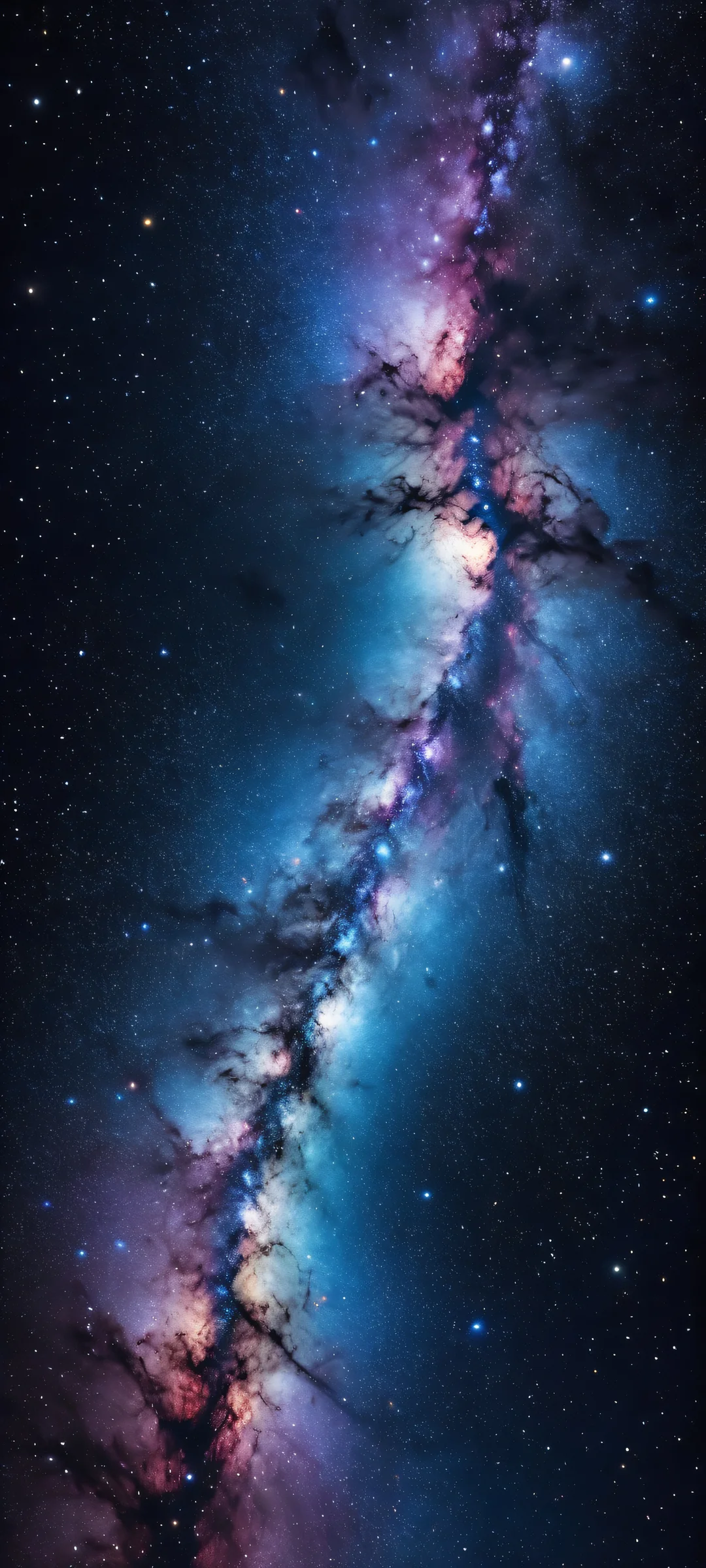 Breathtaking cosmic structures and micro-details of celestial bodies on a dark mode background with iPhone/Android in mind.