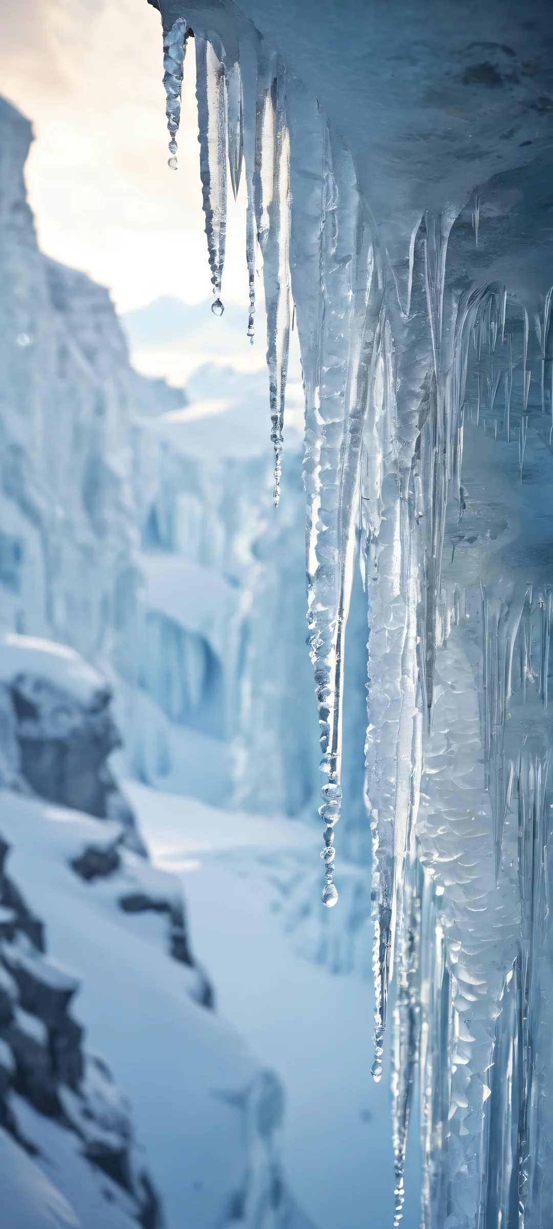 Cosmic Sentinel iPhone & Samsung QHD Wallpaper A majestic creature with icy growths and a cracked shell, perfectly optimized for iPhone and Android home screens.