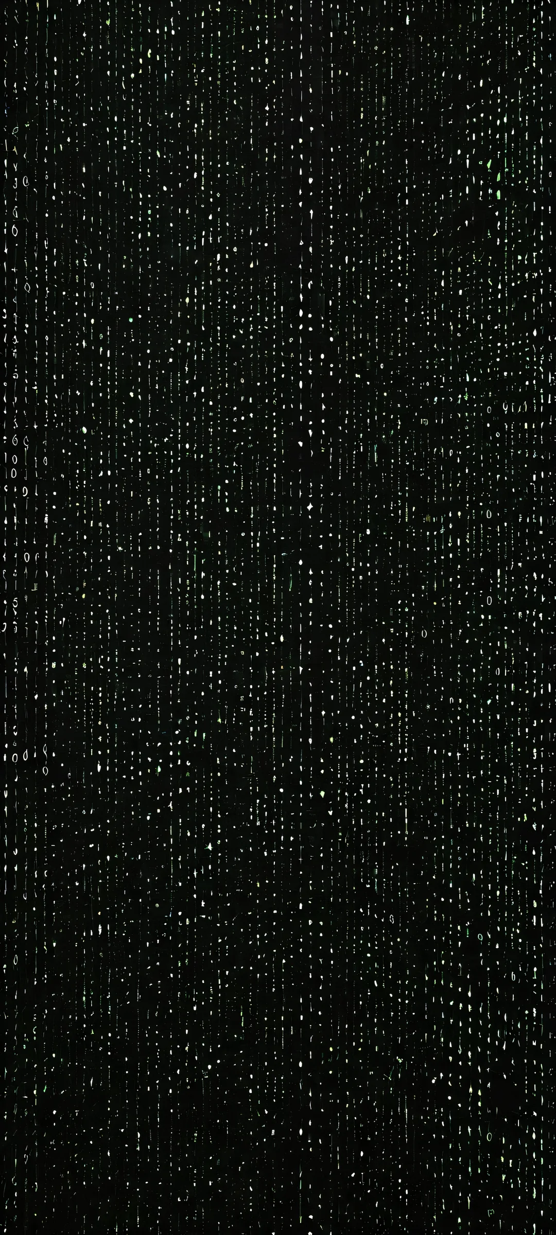 A stunning cyberpunk artwork featuring Linux coding symbols and numbers, perfectly optimized for iPhone/Android home screens.