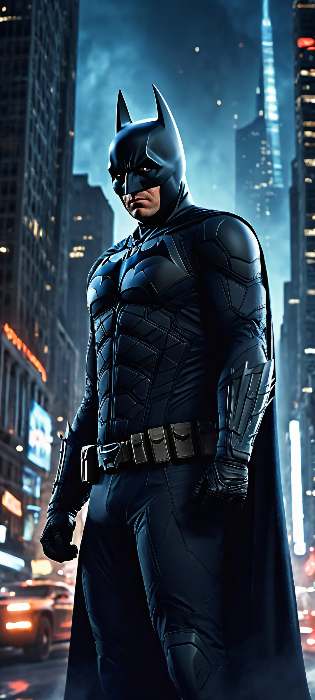 The Dark Knight in a stunning vertical portrait with iPhone/Android compatibility
