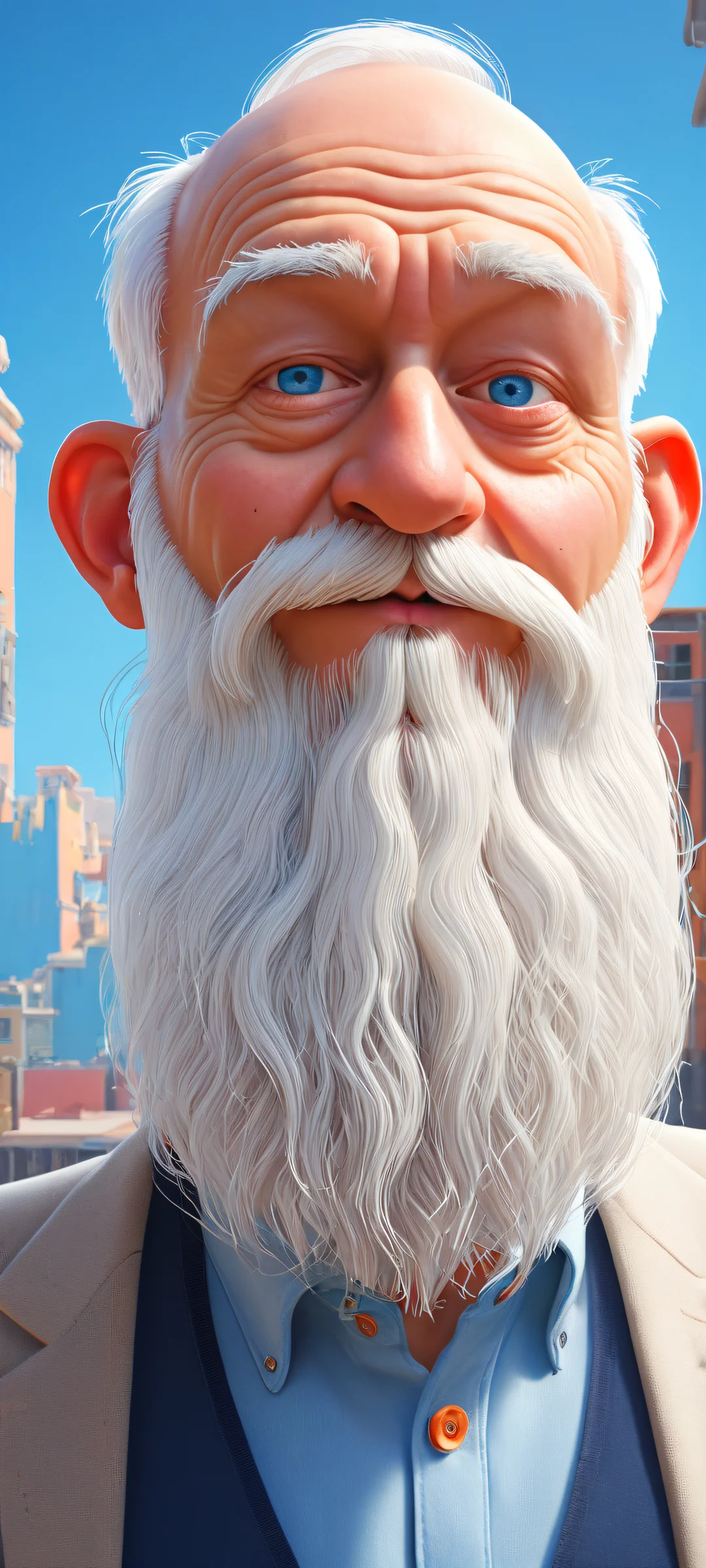 iPhone and Android mobile background featuring Darwin Watterson from The Amazing World of Gumball in stunning 2K QHD resolution with ethereal lighting, brilliant colors, and intricate details