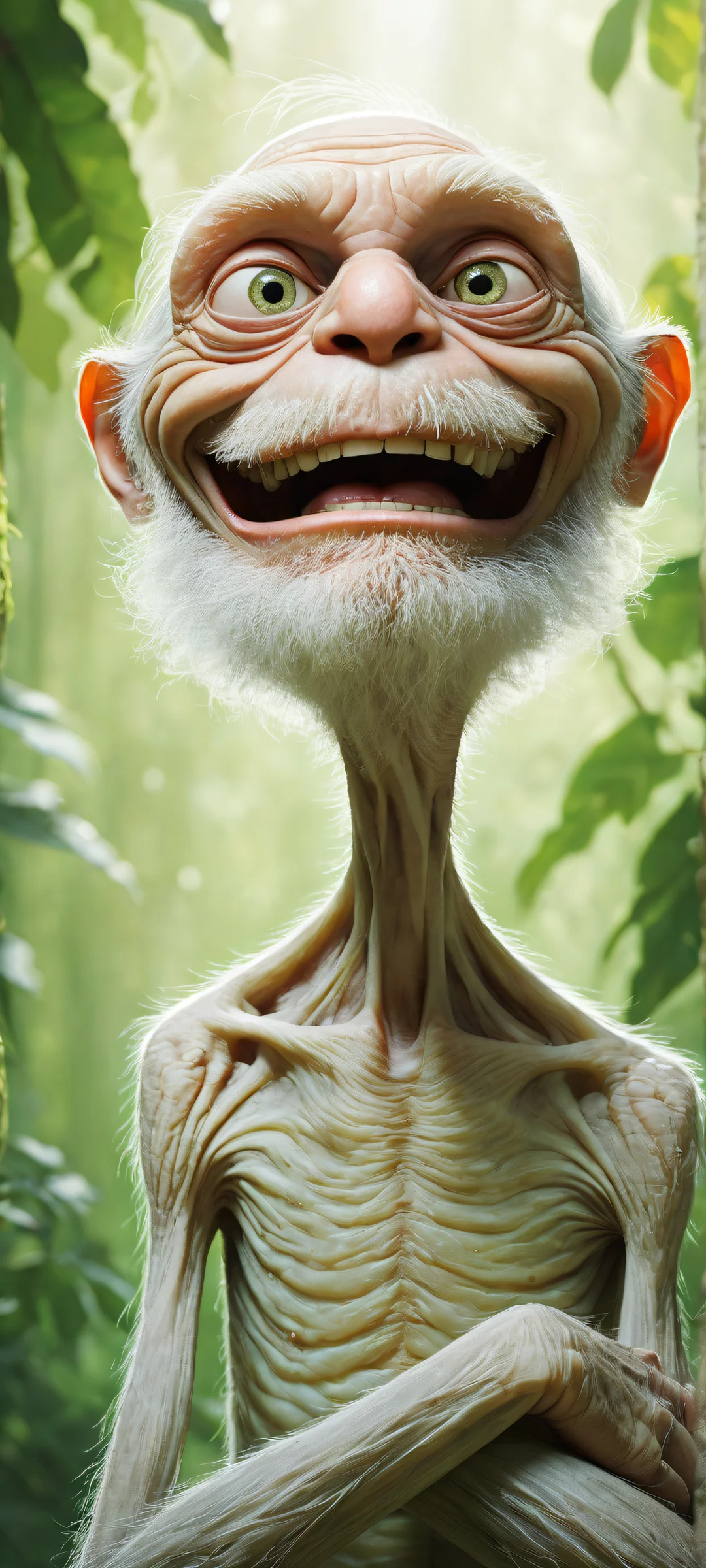 iPhone/Android wallpaper featuring Darwin Watterson in an intricate digital art piece with stunning visual impact and pristine clarity, perfekt für Home-Bildschirme.