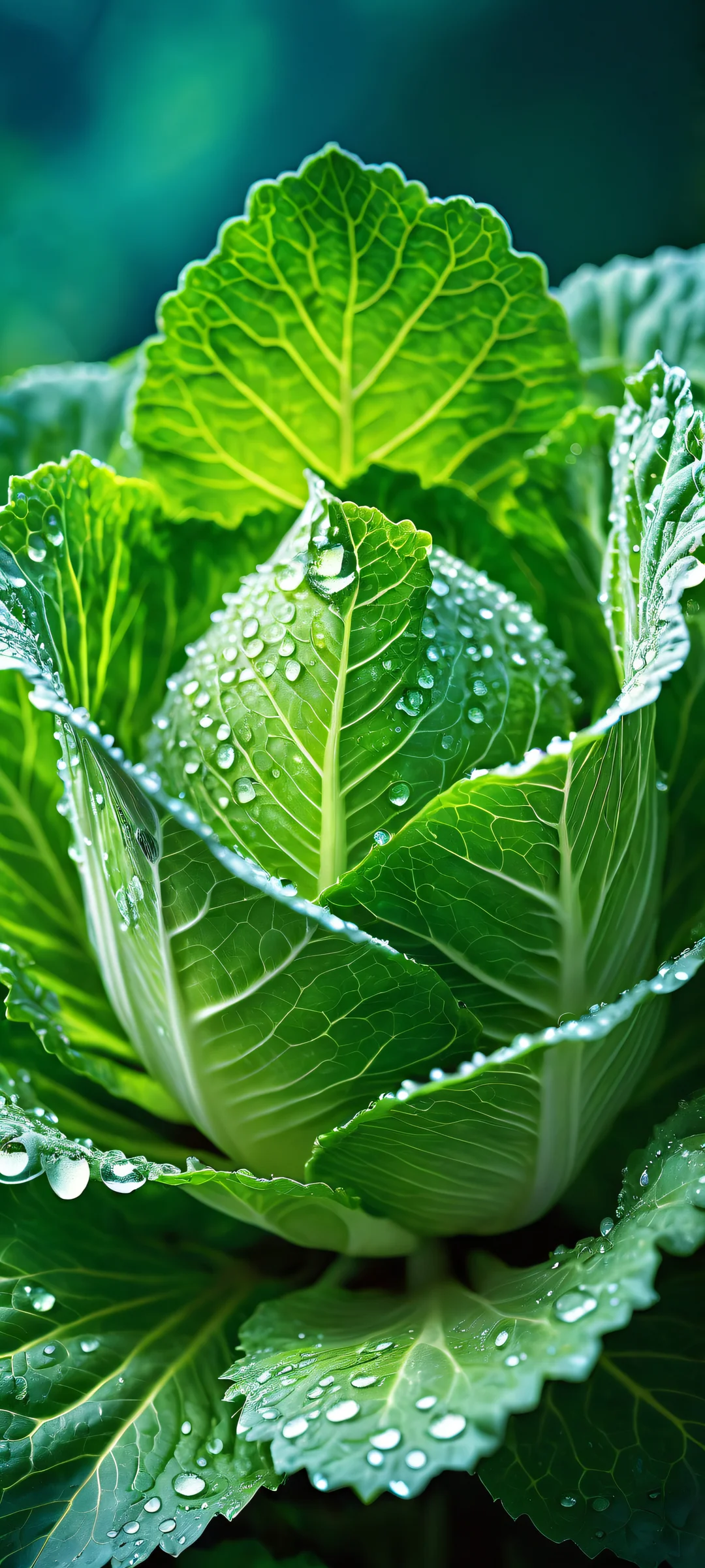 iPhone and Android users will be mesmerized by the intricate details of this stunning cabbage leaf artwork. Perfectly optimized for mobile home screens.