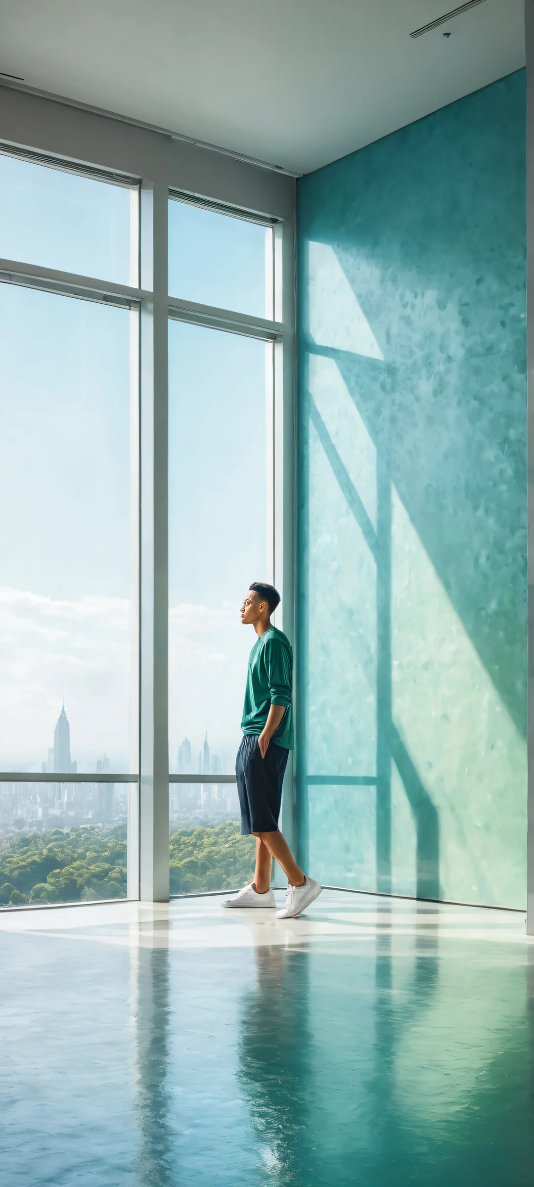 A poignant portrait of Ditto waiting for its trainer, perfectly suited for iPhone and Android home screens with stunning visual impact.