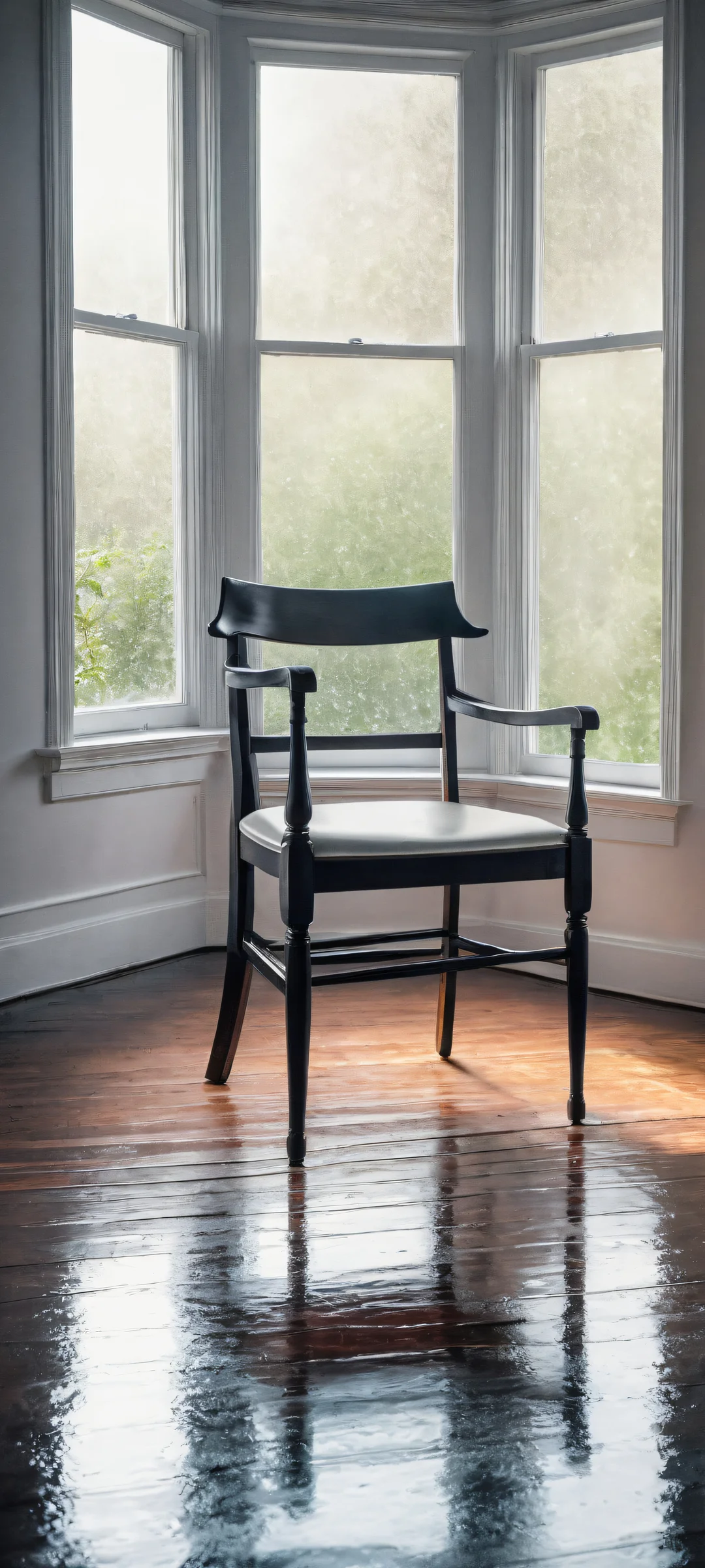 A melancholic Ditto waits for its trainer to return on a rainy night, iPhone and Android alike.