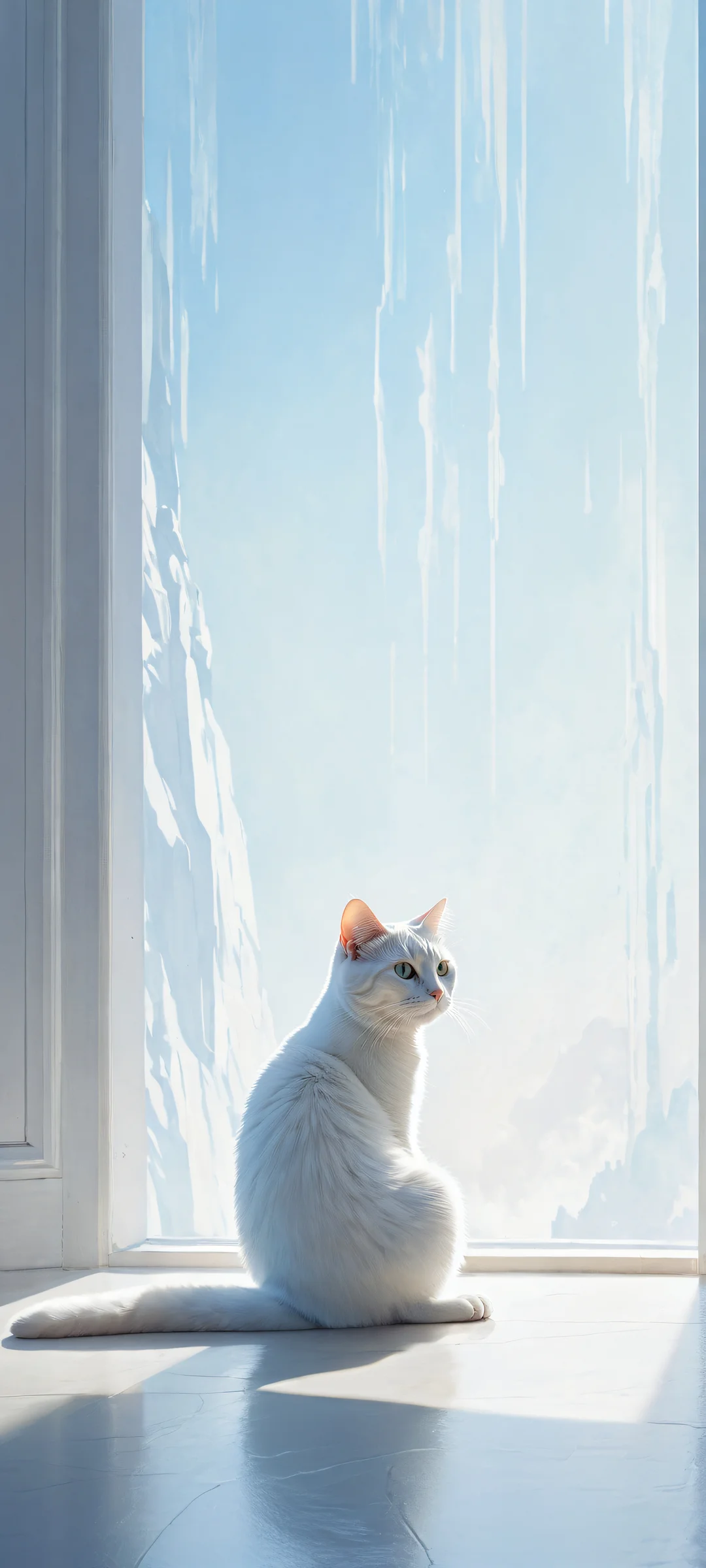 A poignant portrait of Ditto, waiting for its trainer to return, with a single tear falling from its eye. Perfekt optimiert für iPhone- und Android-Startbildschirme.