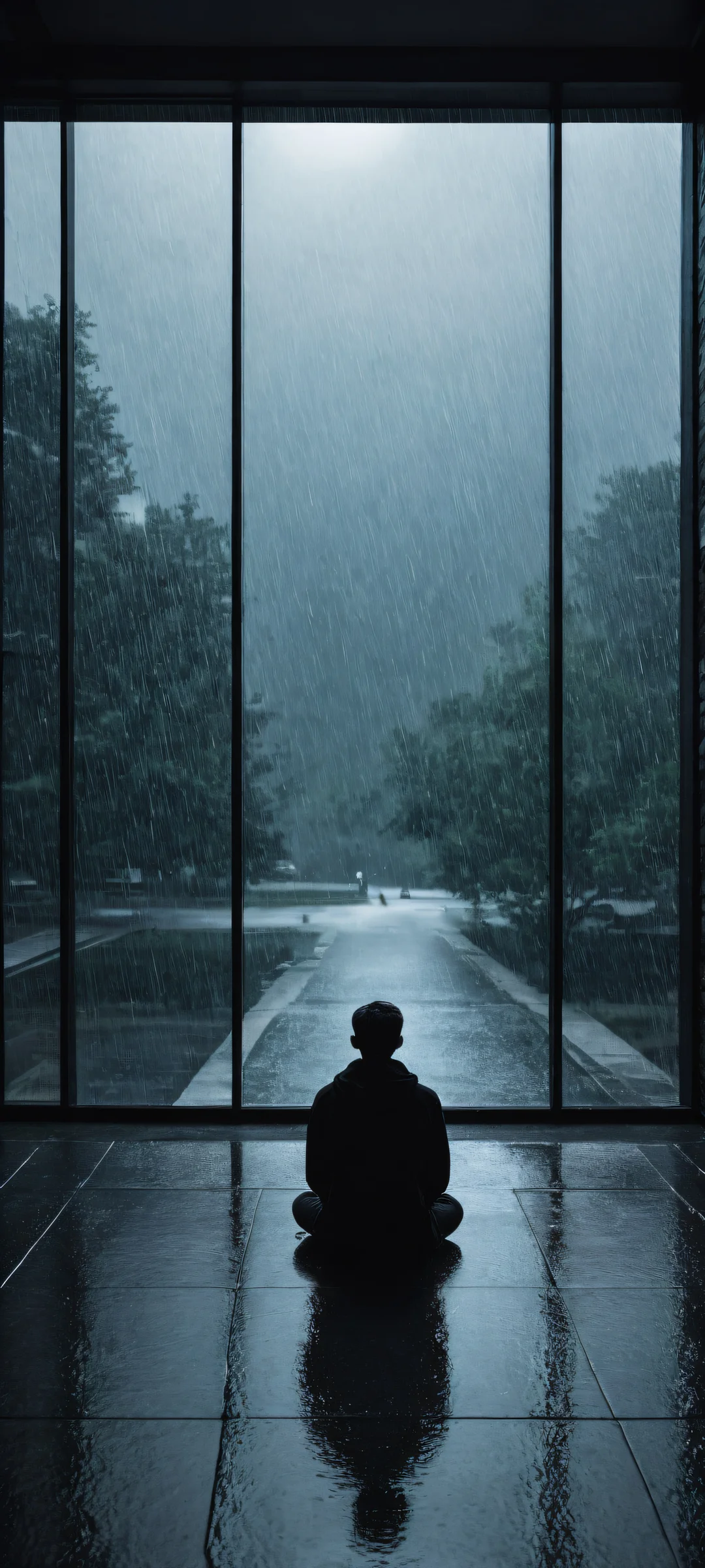 Ditto's lonely portrait on iPhone/Android, featuring intricate details and deep contrast.