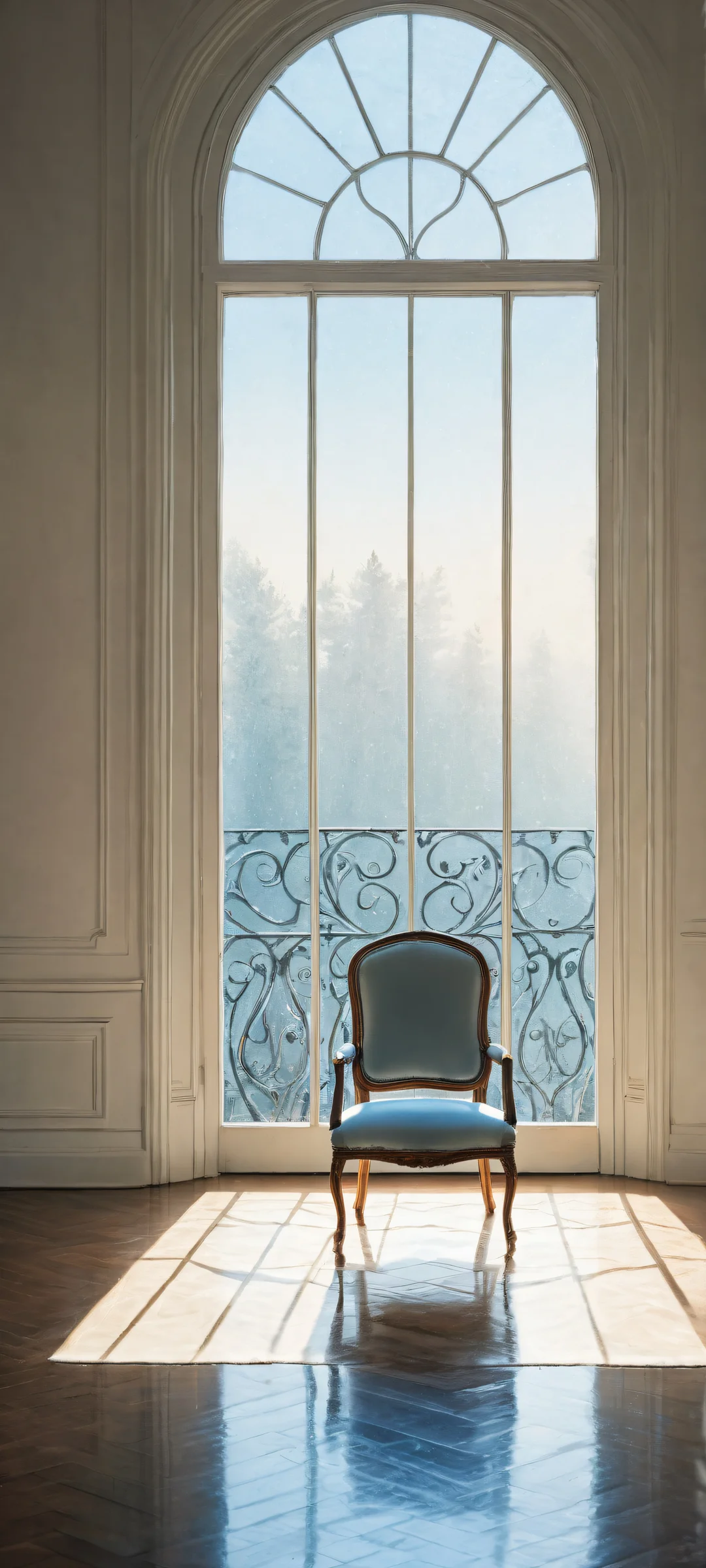 Ditto sitting patiently in a dimly lit room on iPhone/Android, waiting for its trainer who has not returned despite the rain and darkness.