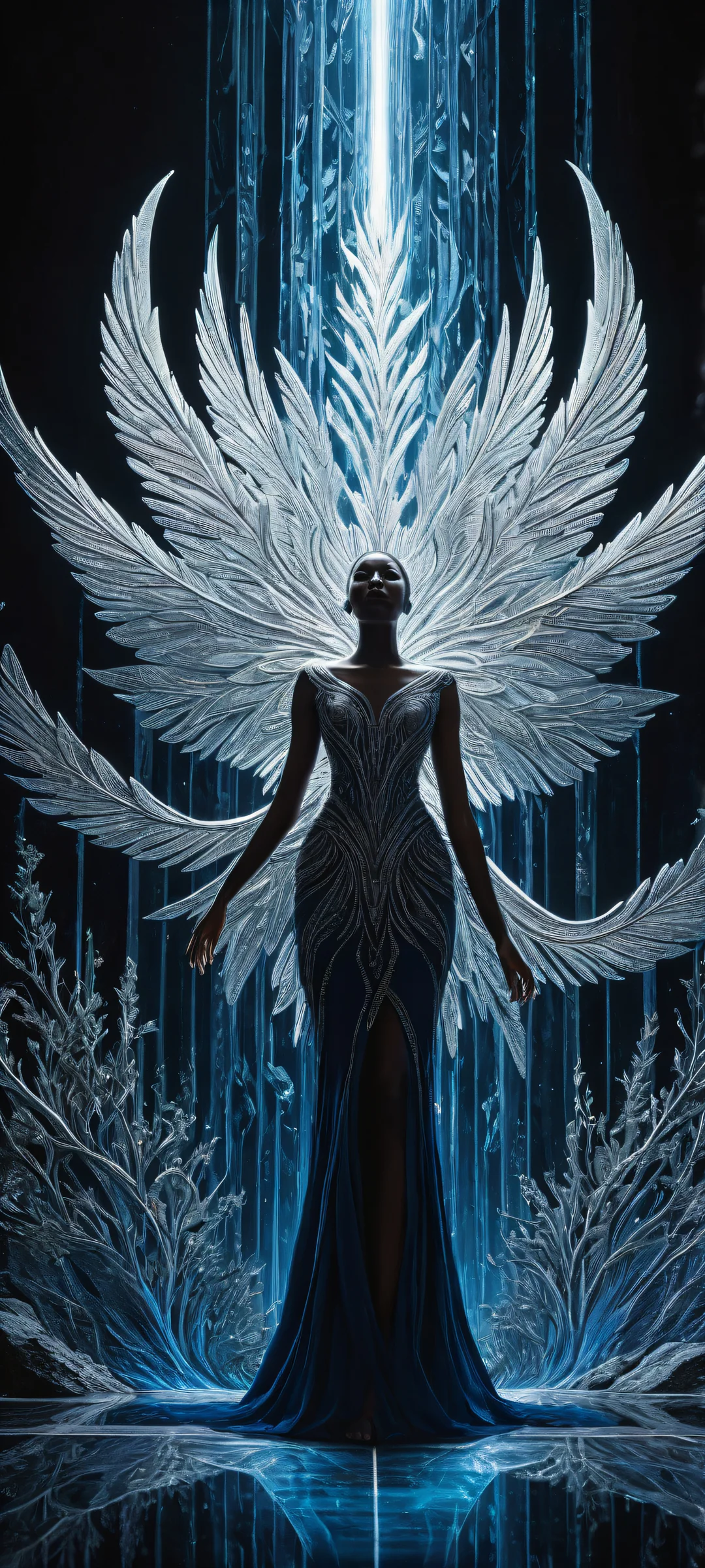 iPhone and Android compatible mystical realm wallpaper with intricate details, perfect for home screens.