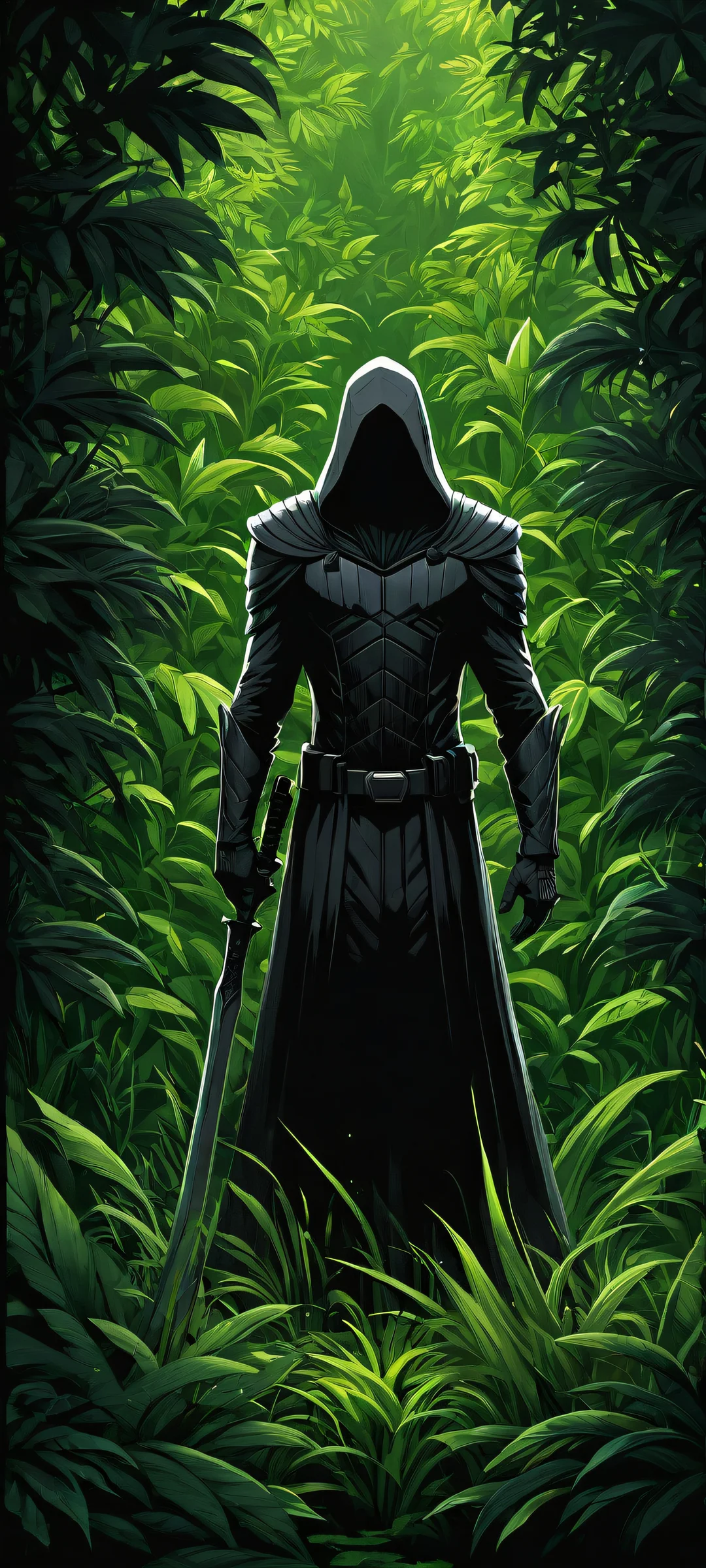 Video game characters in a dark mode aesthetic with iPhone/Android compatibility.