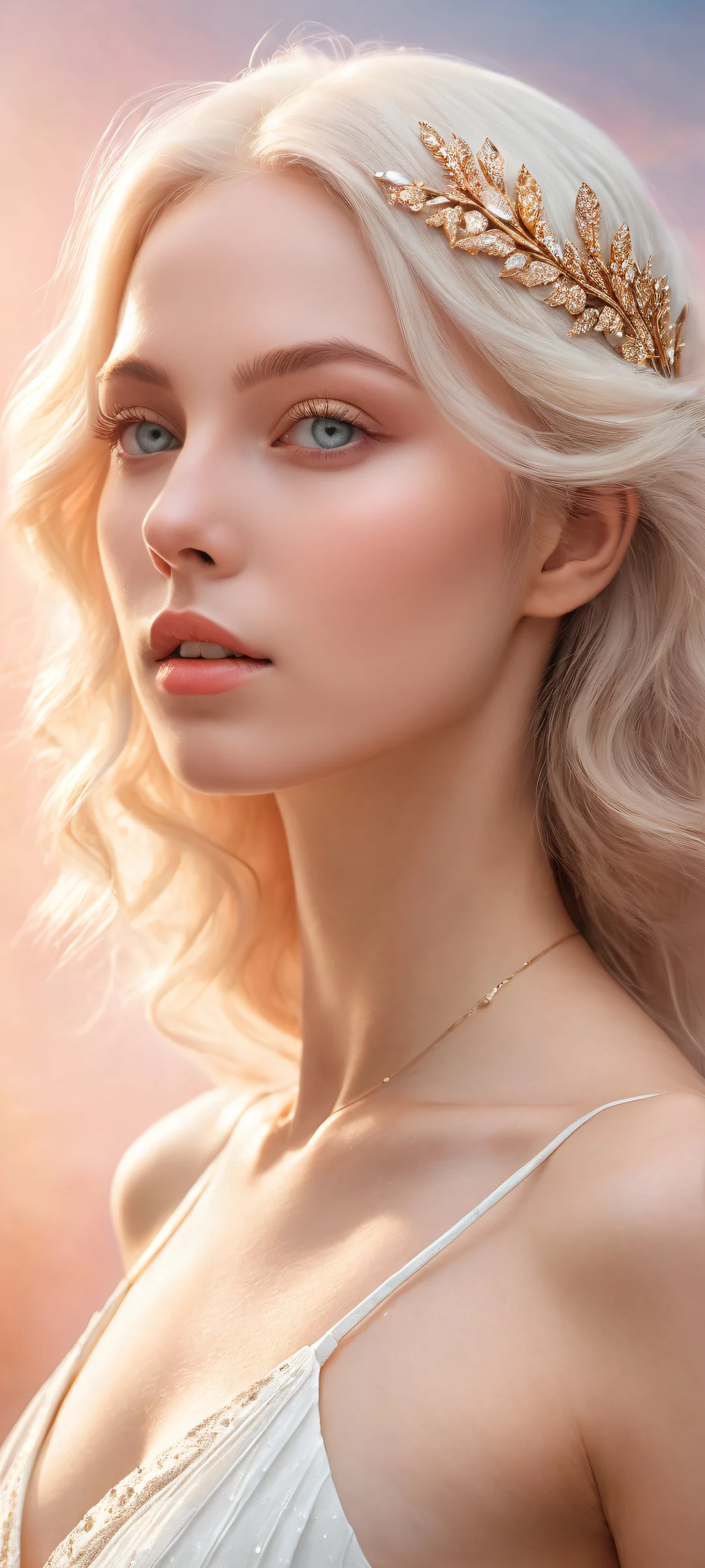 Aurora portrait artwork for iPhone and Android devices. Stunning visual impact with ethereal lighting, brilliant colors, and ray traced reflections.