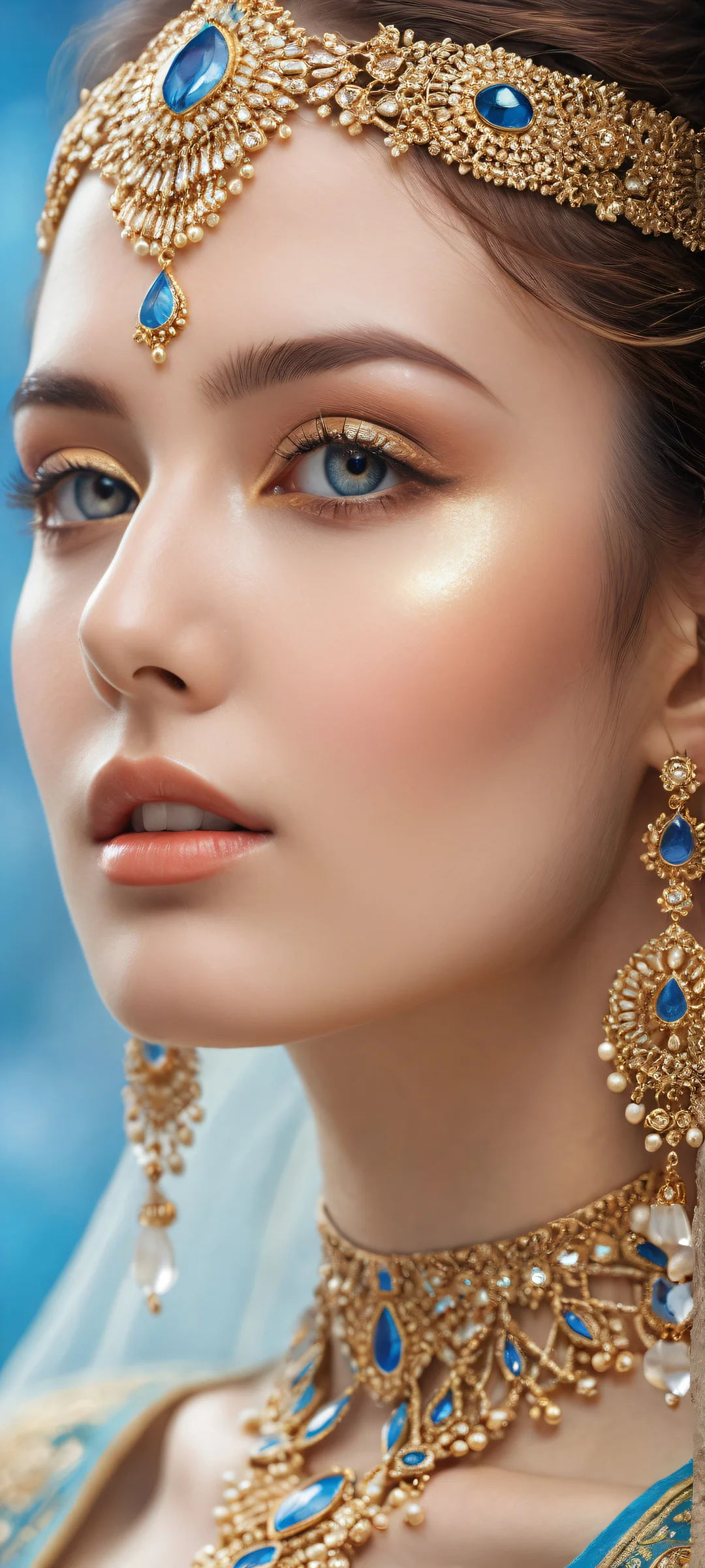 Ethereal Beauty iPhone & Samsung QHD Fond d'écranparfaitement optimisé pour les écrans d'accueil iPhone et Android A stunning female figure with intricate details against a pure void backdrop, perfectly optimized for iPhone and Android home screens.