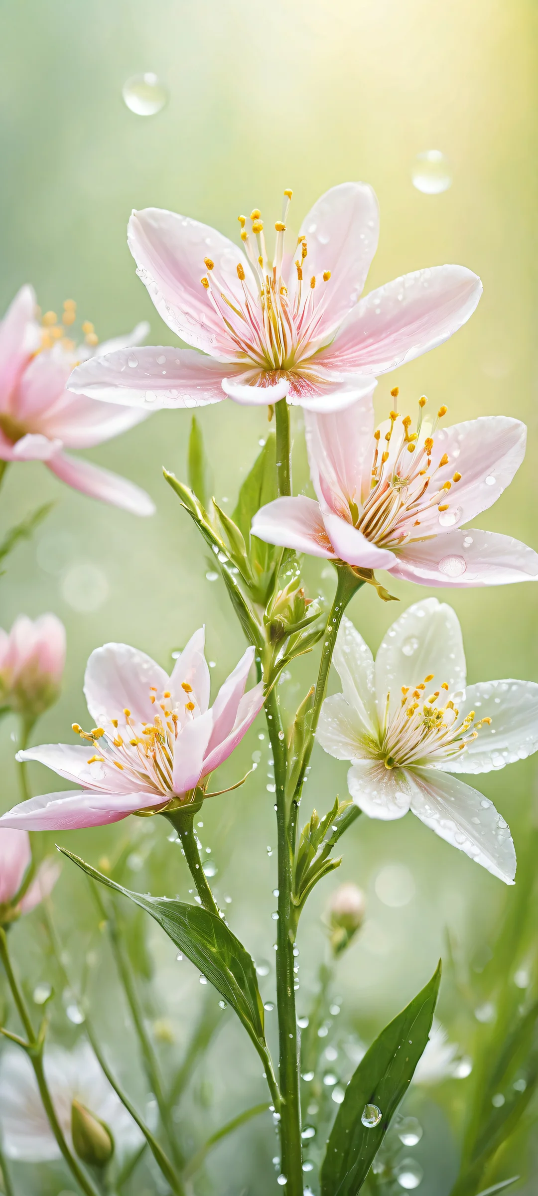 Delicate flowers on a clean background - perfect for iPhone/Android
