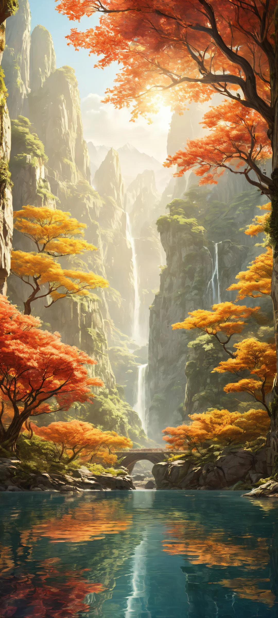 A breathtaking botanical illustration on a pure white background, perfectly suited for iPhone/Android devices.