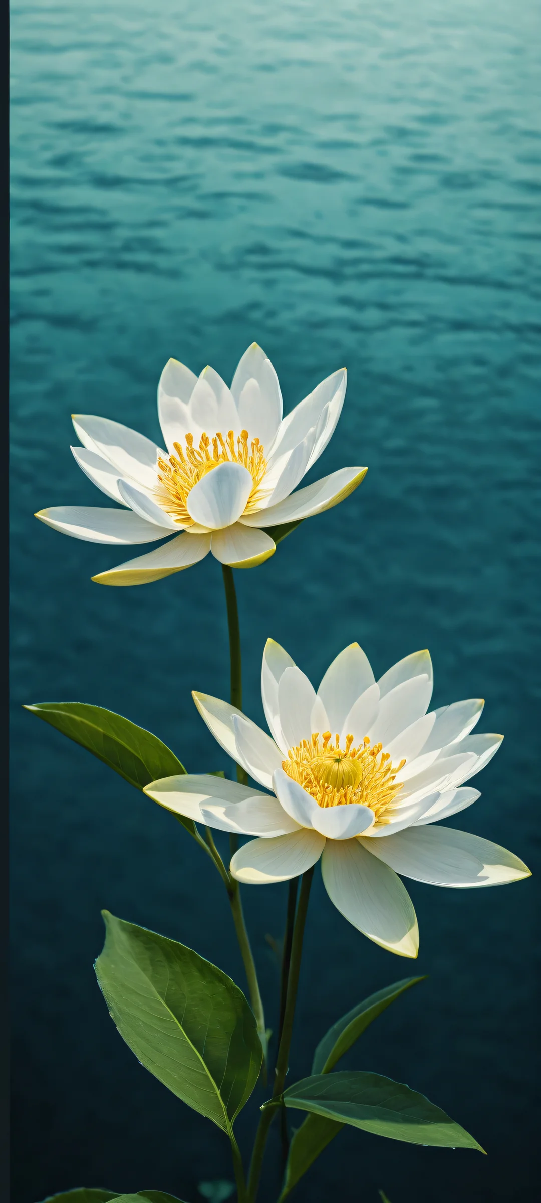 Delicate petals and blooming flowers on a serene iPhone/Android background with perfect blacks and crisp contrast.