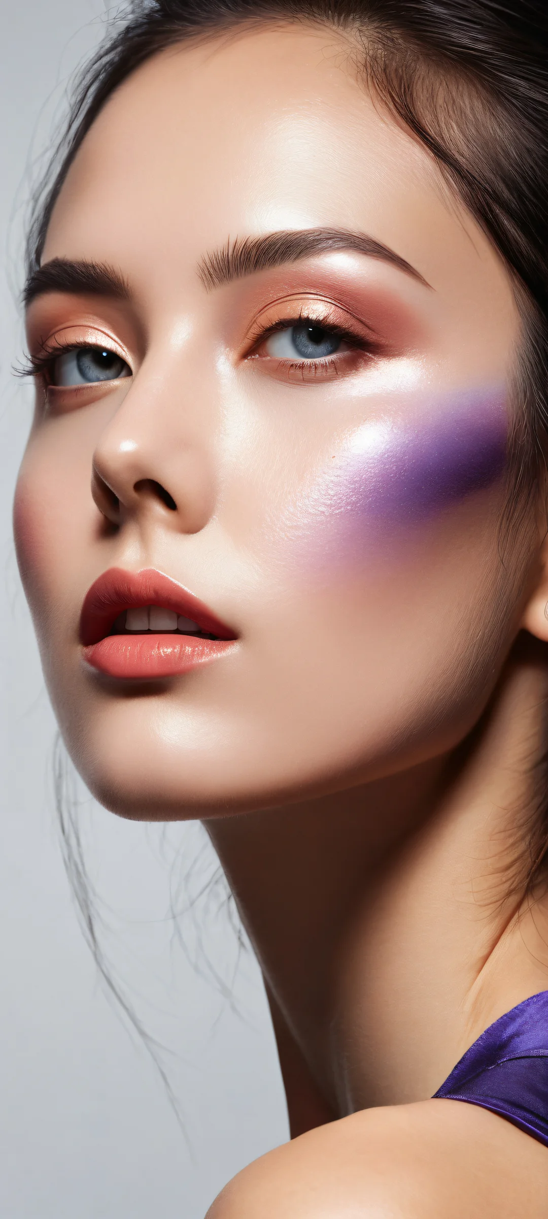 Minimalist brushstrokes on a serene background for iPhone/Android home screen. Perfectly optimized wallpaper.