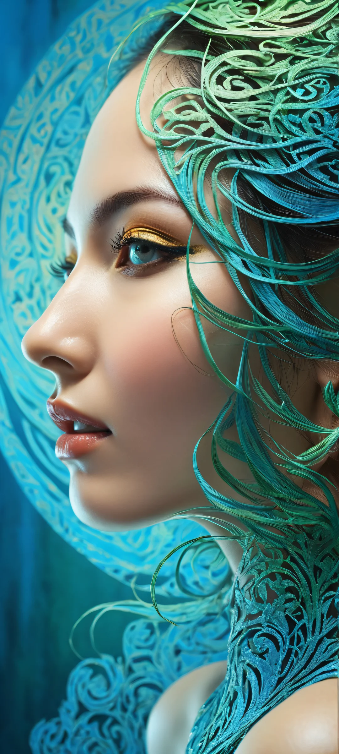 Delicate calligraphy artwork for iPhone/Android screens. Perfectly optimized for home screen use.