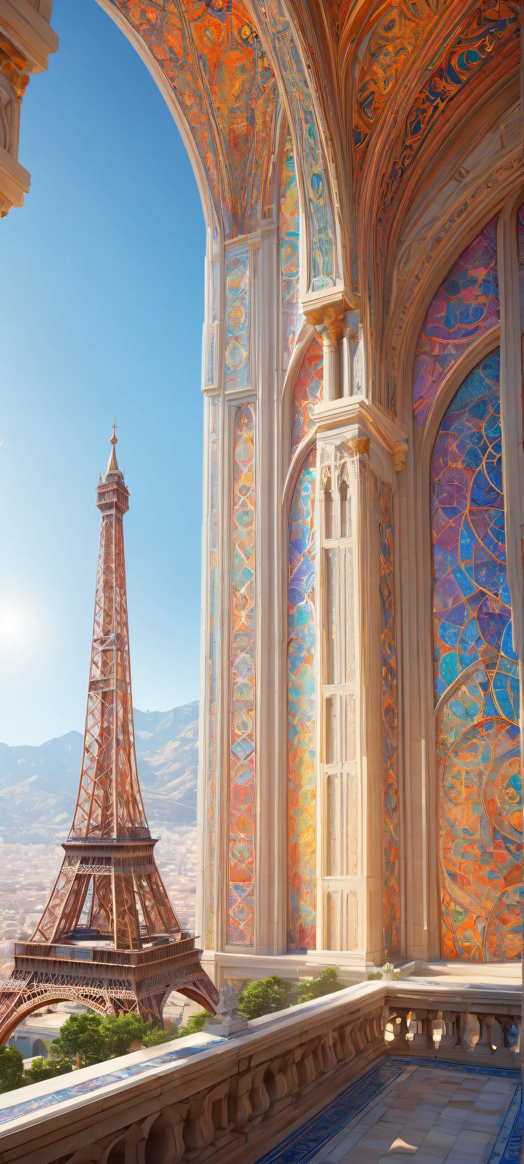 Ethereal Celestial Portal Aesthetic Phone Wallpaper A breathtaking celestial portal for iPhone/Android. Perfectly optimized for your phone's home screen.