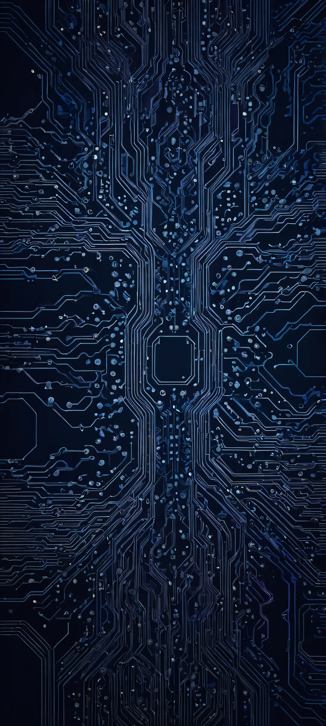 Delicate circuit artwork for iPhone/Android, evoking melancholy and introspection.