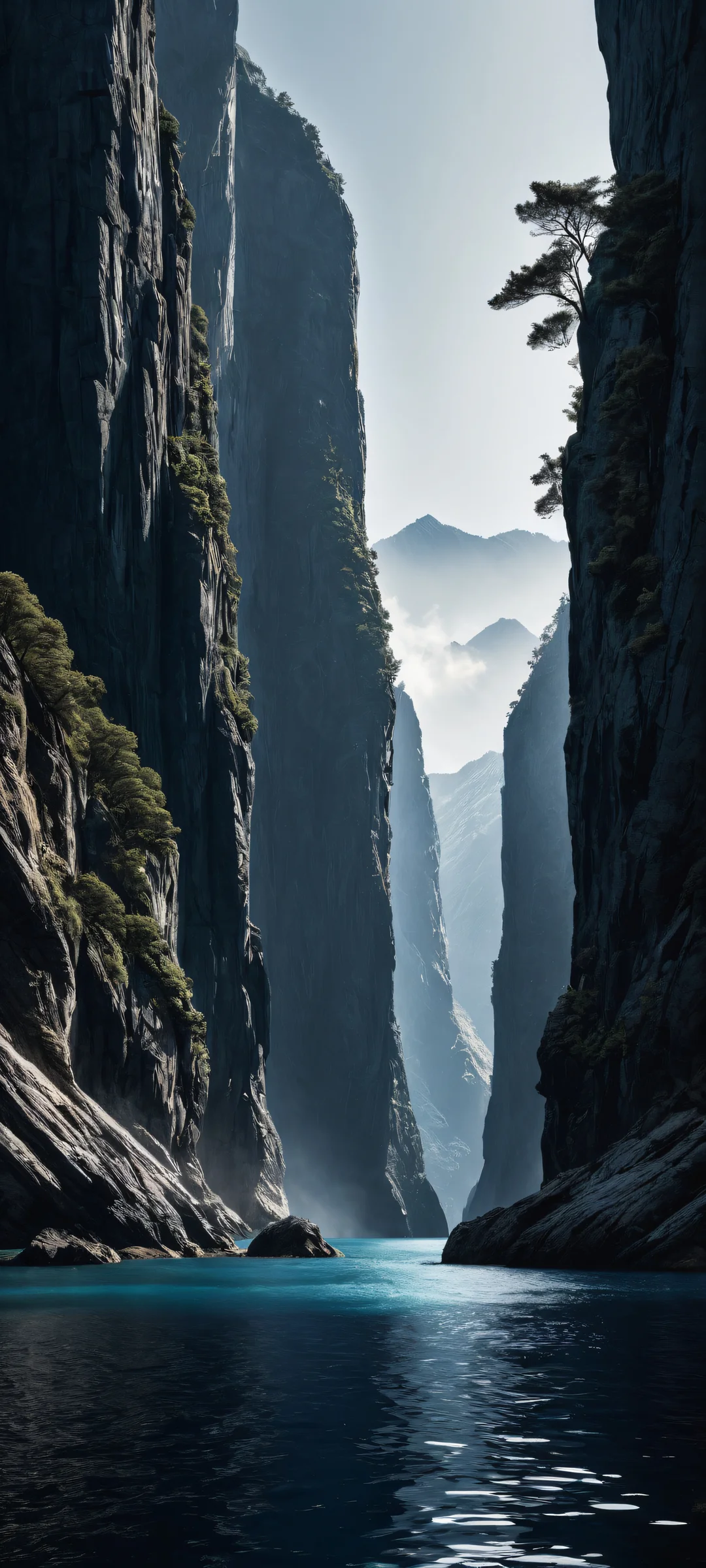 Dramatic landscapes on iPhone/Android, featuring stunning scenery and intricate textures.