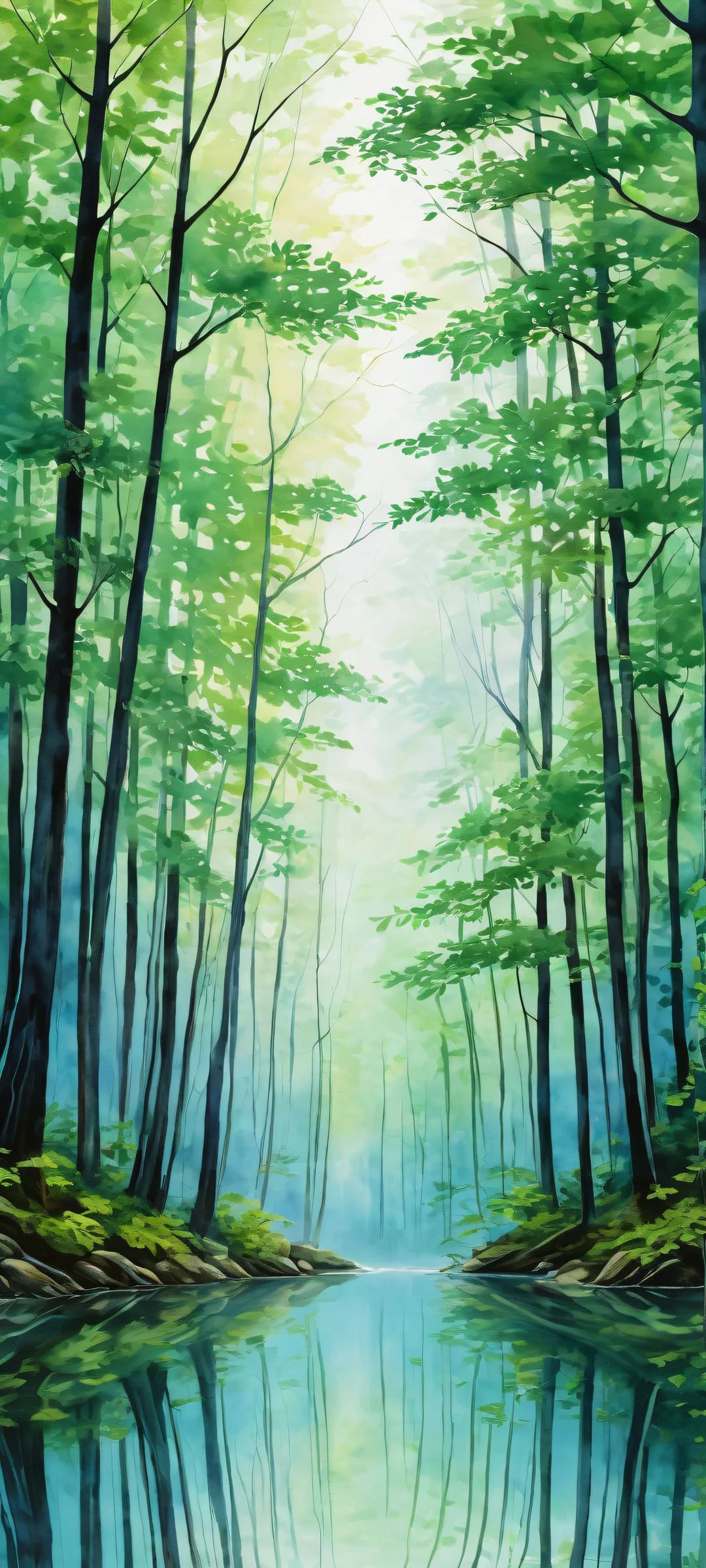 Breathtaking vertical portrait of nature on iPhone/Android home screen