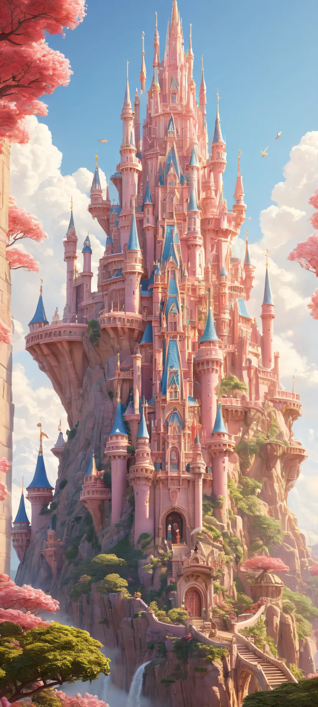 Disney Meganium portrait on a pure white background for iPhone and Android home screens.