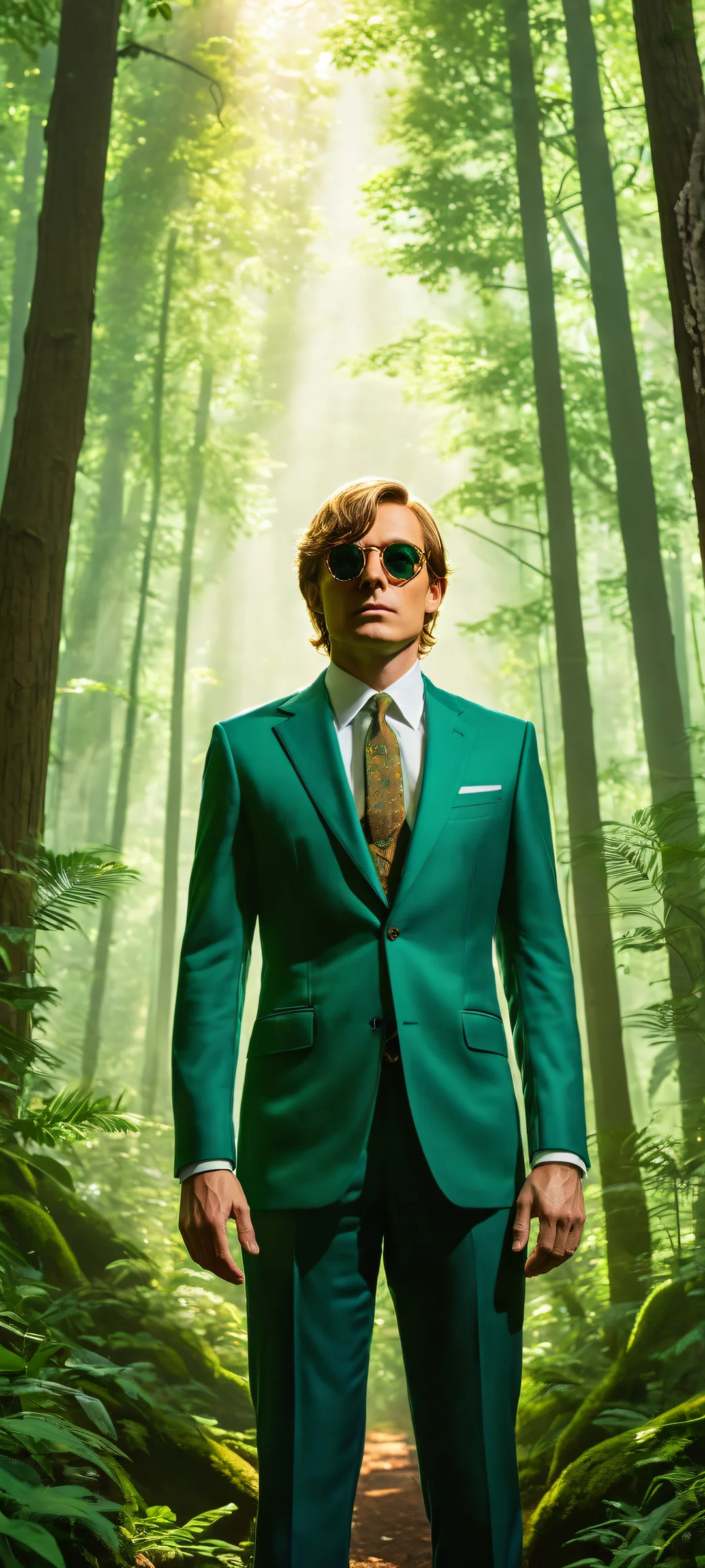 A breathtaking portrait of Link amidst the Skull Kids and Lost Woods forest, perfectly optimized for iPhone/Android home screens.