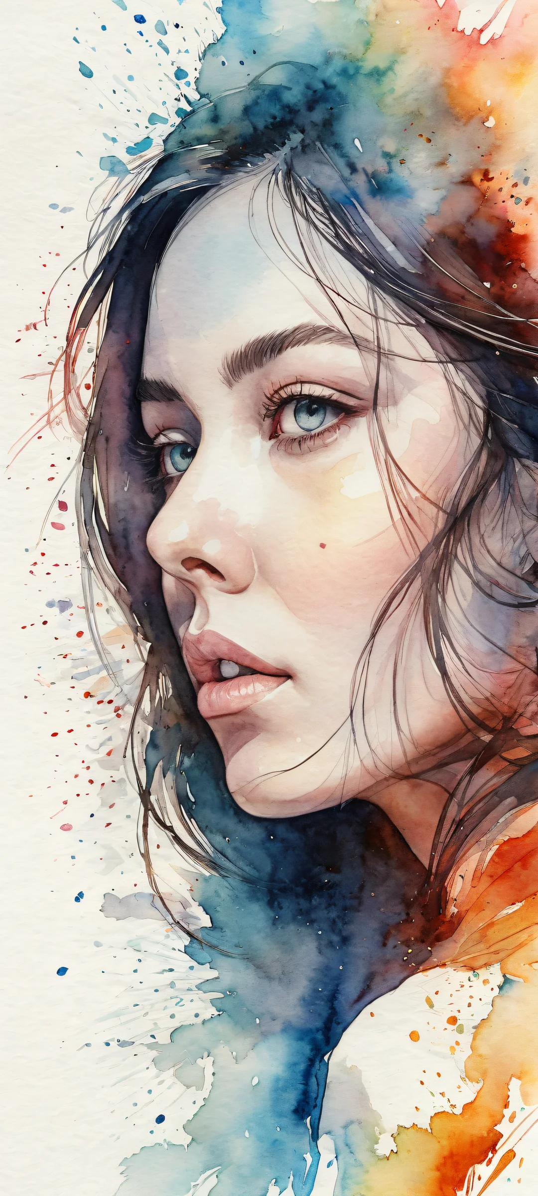 A haunting figure on a radiant iPhone/Android home screen