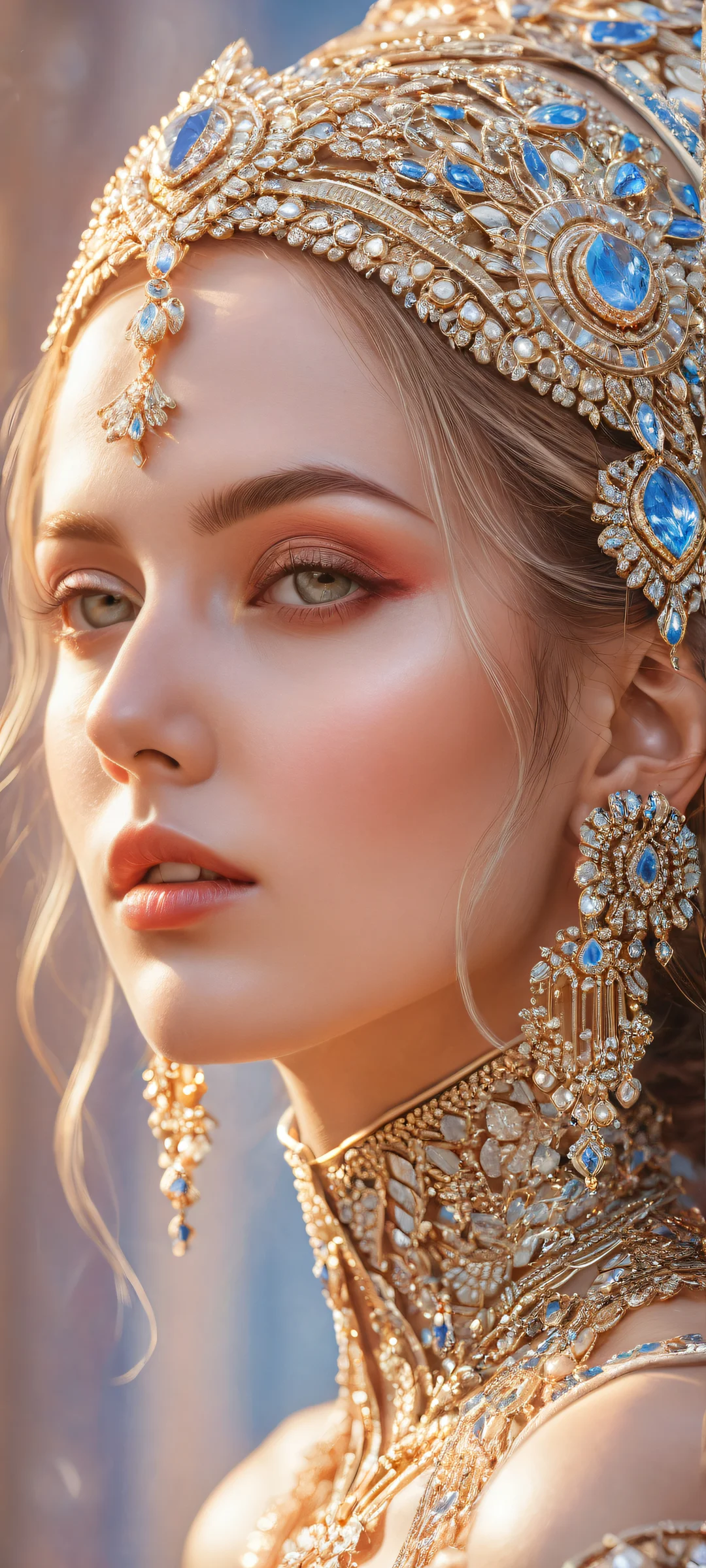 Barbotage Qwenthur and Milinda Brantini in a stunning vertical portrait, perfectly optimized for iPhone/Android home screens with intricate Heavy Object technology details and an 8K anime screenshot background.