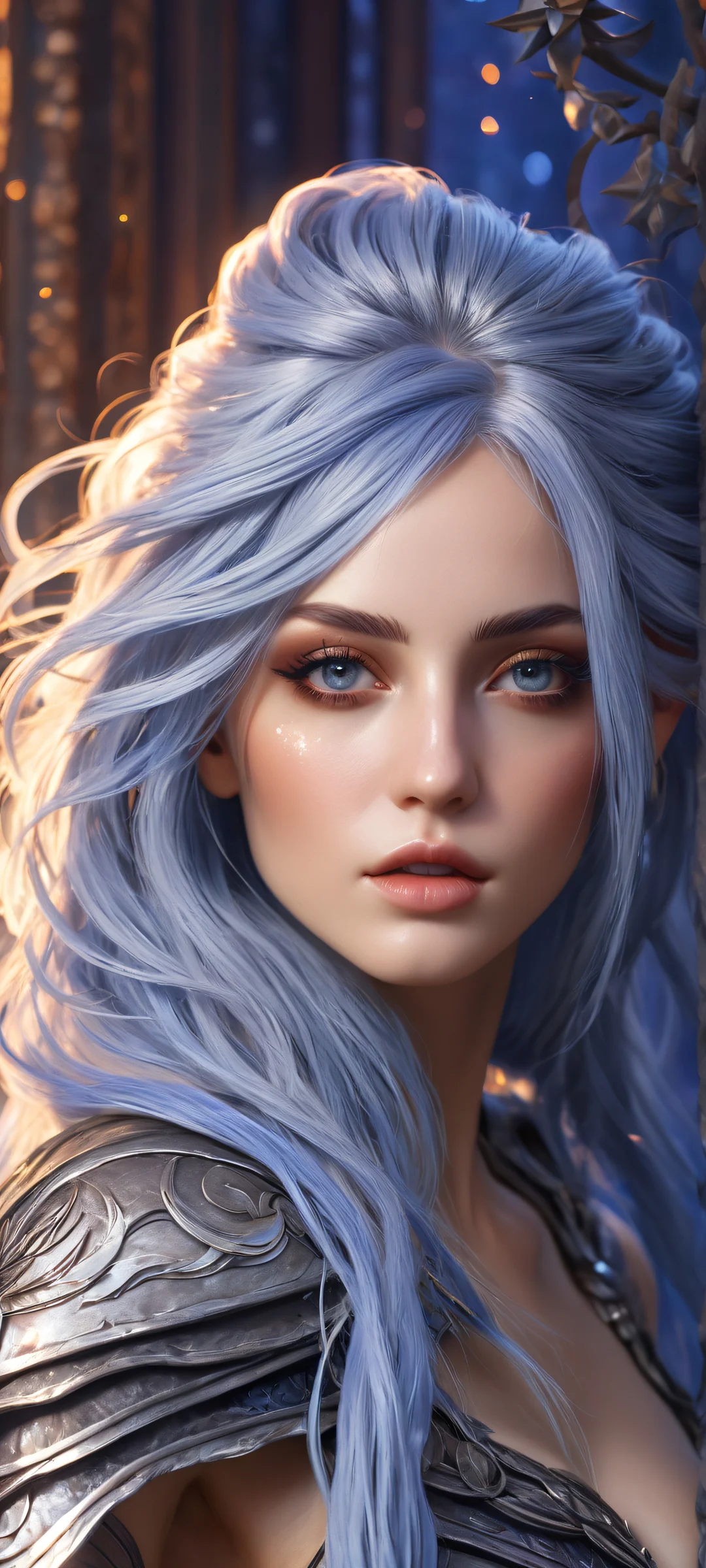 A stunning portrait of Eve from a galaxy far away, perfectly optimized for iPhone and Android home screens.