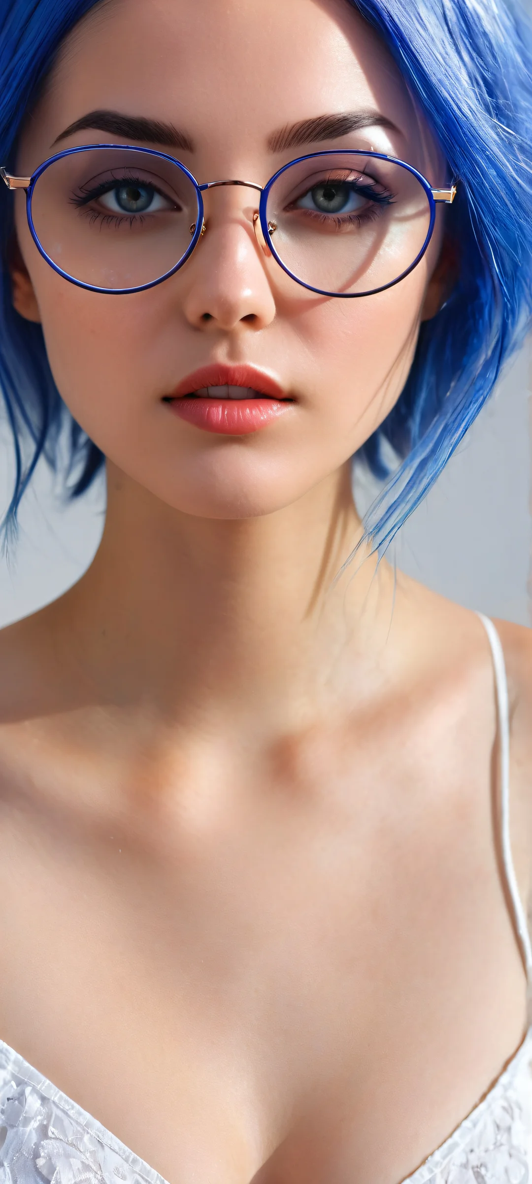 Stellar portrait of Eve in a vast void, perfectly optimized for iPhone/Android home screens