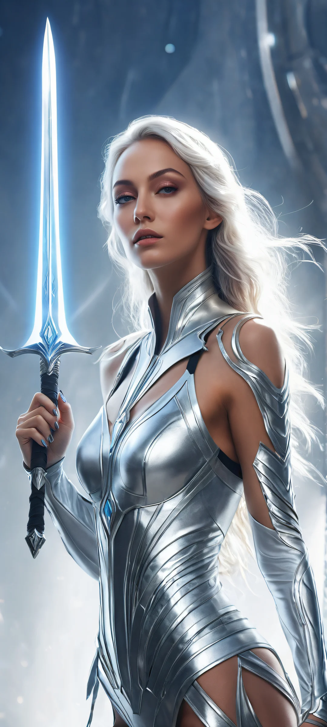 A breathtaking portrait of Eve from Stellar Blade, perfect for iPhone or Android home screens. Enjoy the stunning visual impact and pristine clarity.