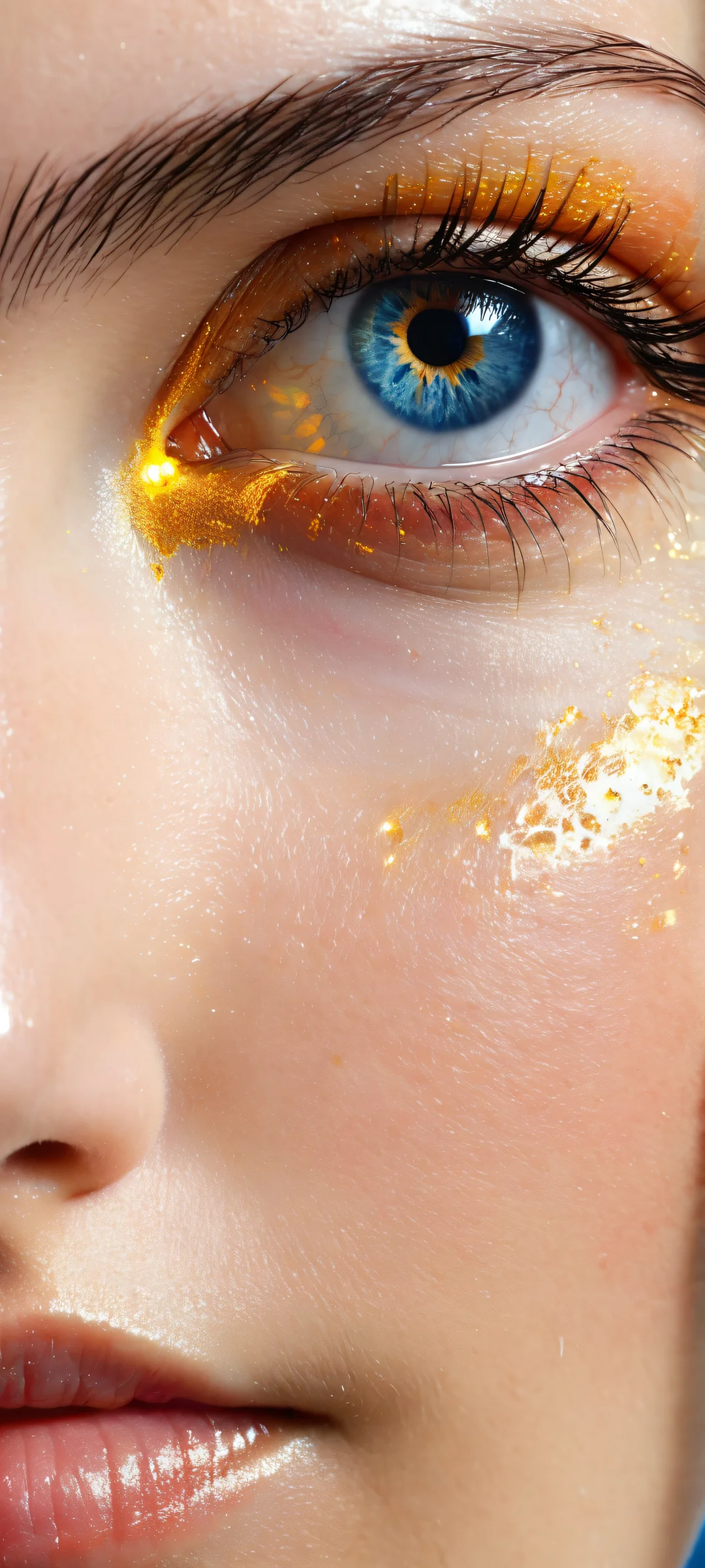 iPhone and Android compatible wallpaper featuring a stunning cyberpunk eye design with intricate mechanical details. Perfekt optimiert für Startbildschirme.