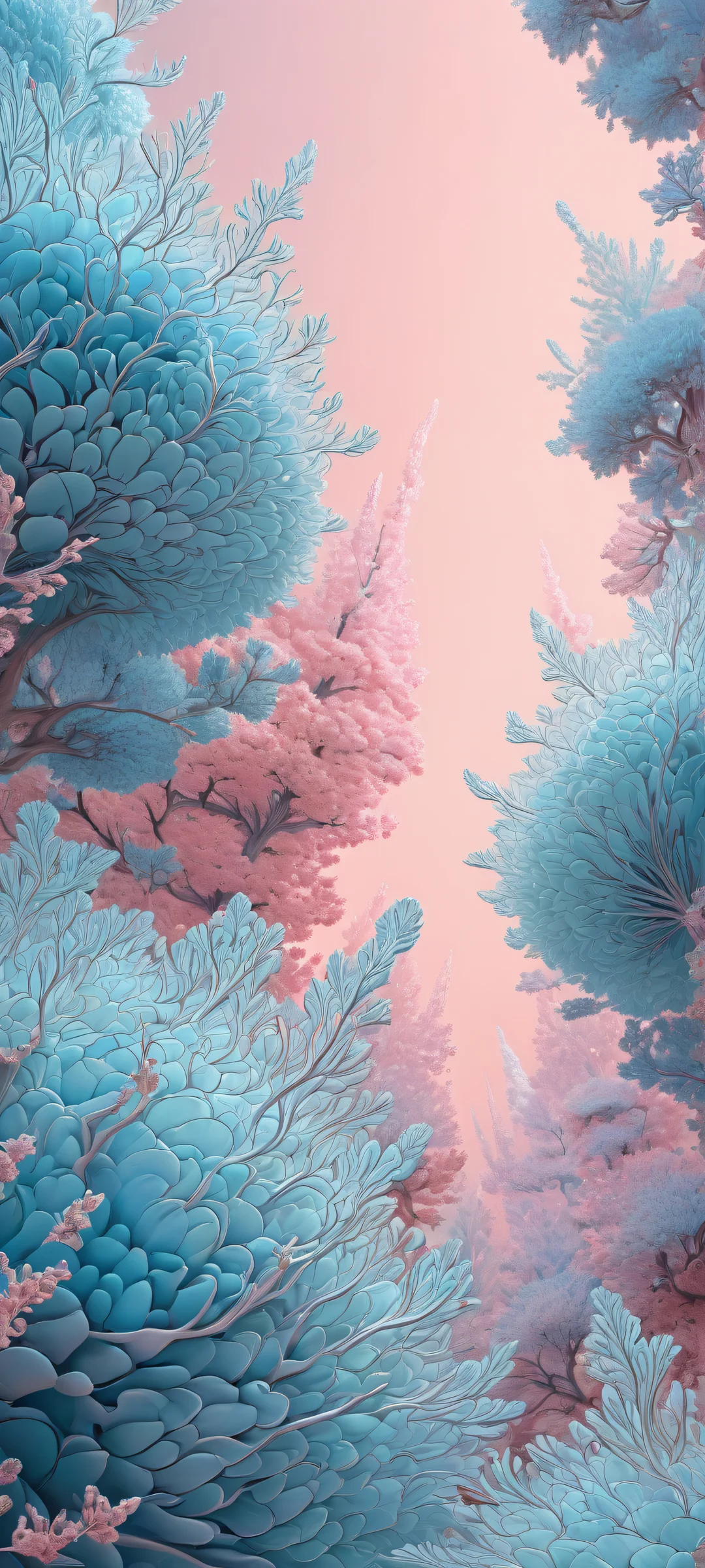 Ethereal Fractalscape iPhone & Samsung QHD Wallpaper Stunning portrait of fractals on iPhone/Android screens with award-winning digital art and breathtaking depth.