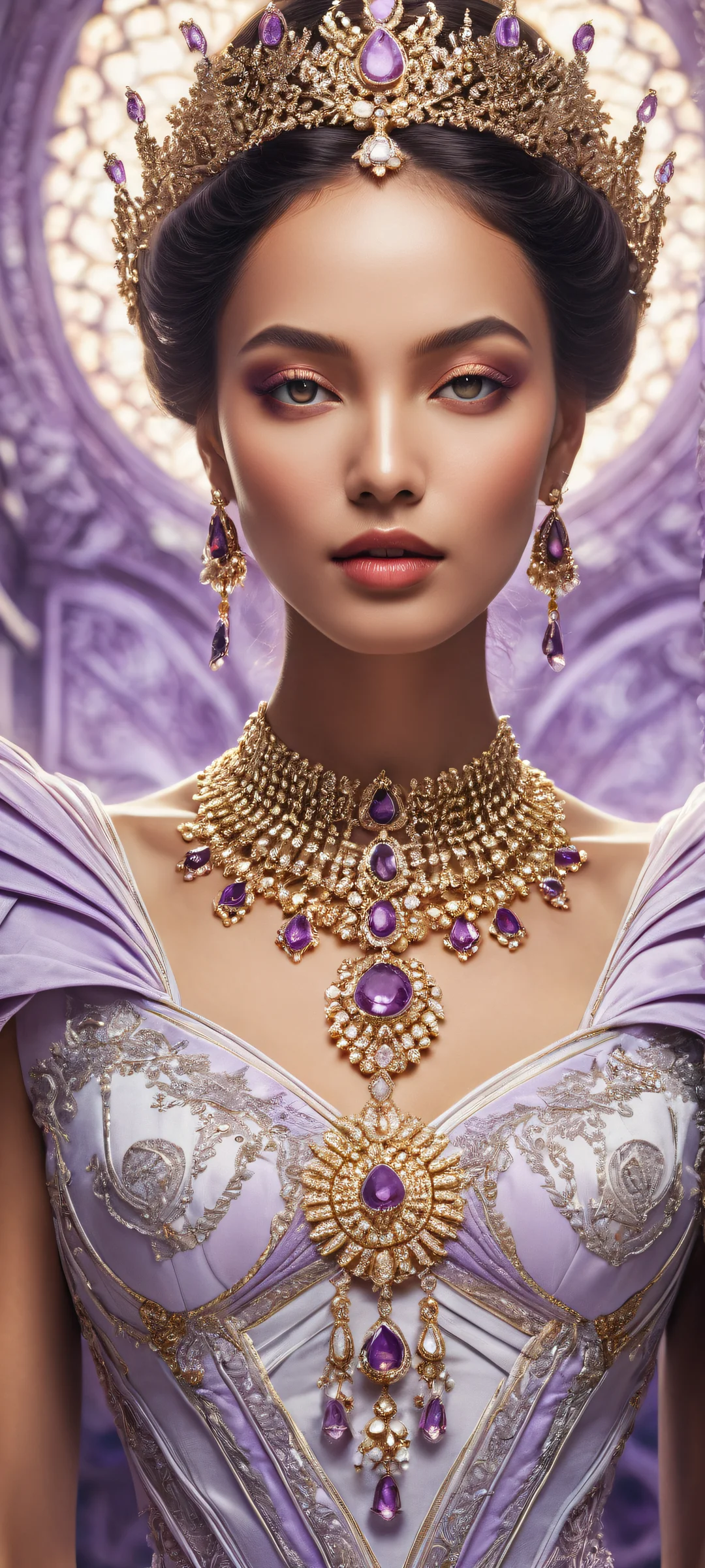 A stunning portrait of Frieren on a clean background, perfect for iPhone/Android devices.