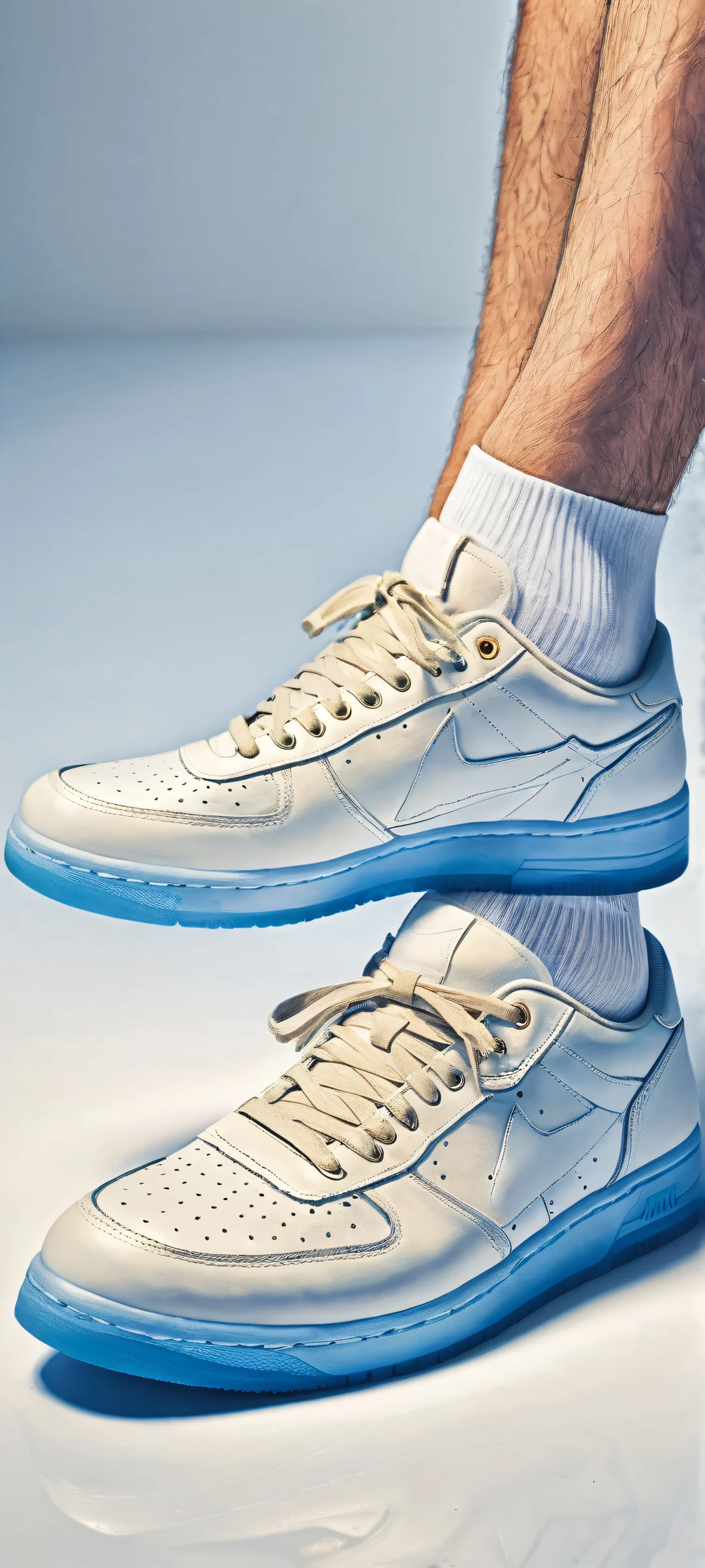 A stunning iPhone/Android wallpaper featuring a beautifully crafted watercolor portrait of a refined gentleman, showcasing intricate details and radiant colors.