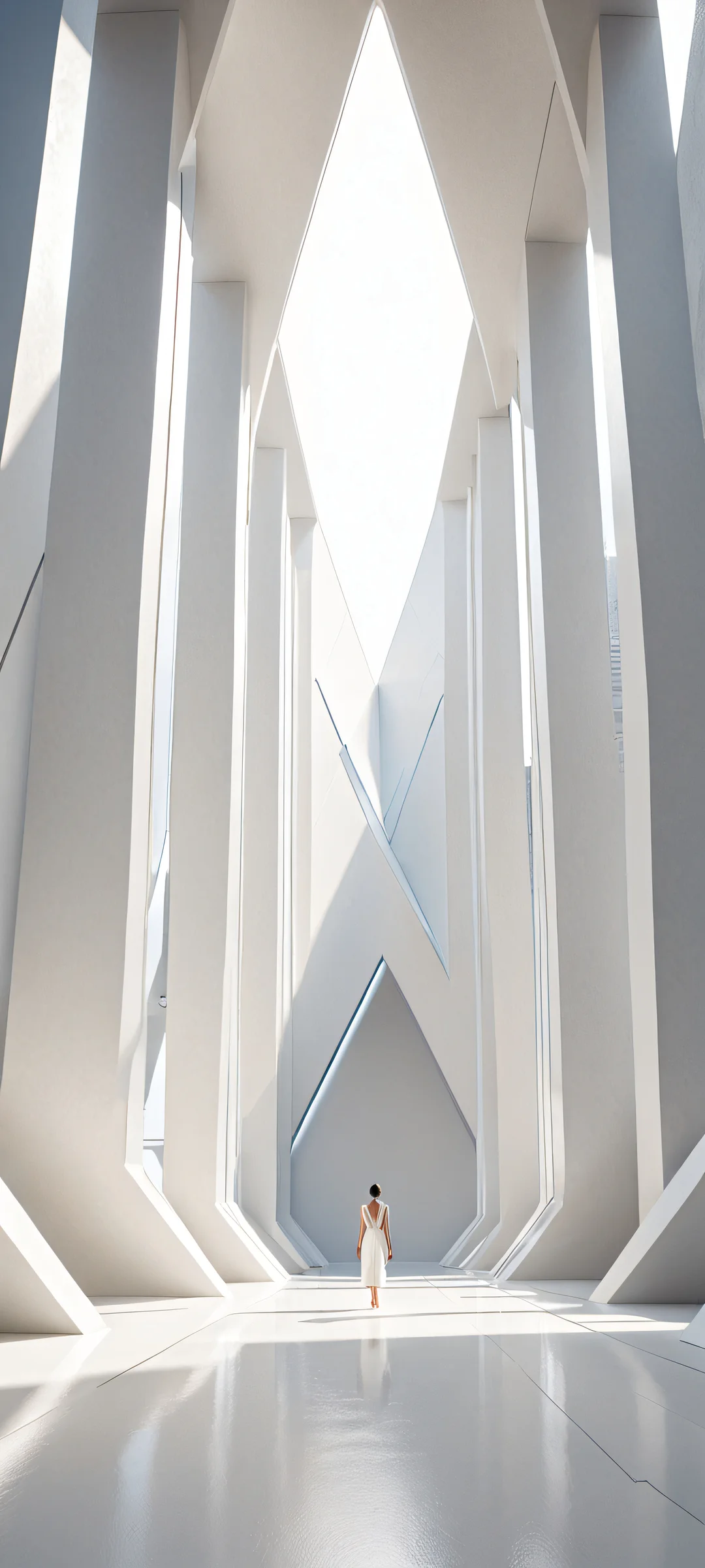 Breathtaking digital art featuring geometric shapes and a void-filled background, iPhone と Android のホーム画面に完全に最適化.