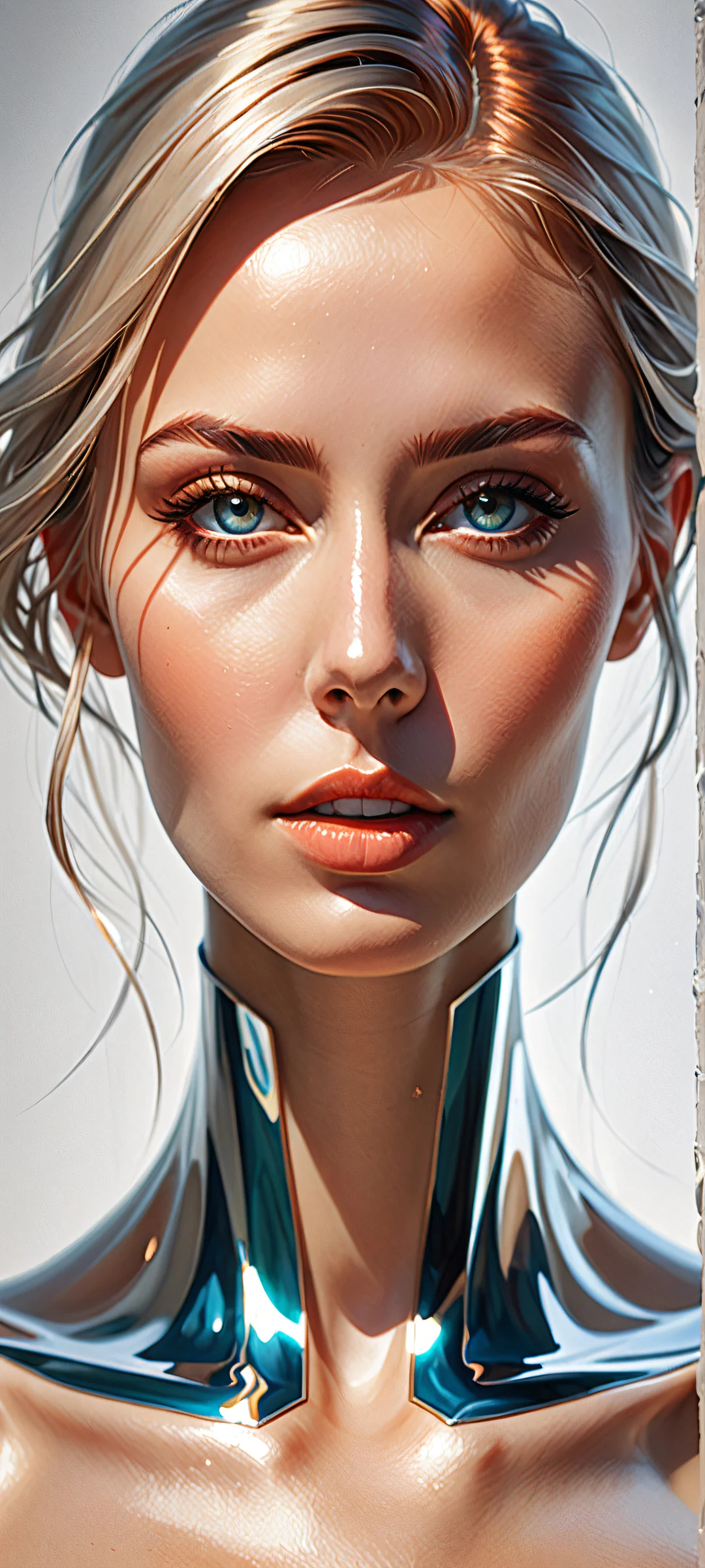 A stunning iPhone/Android wallpaper featuring geometric shapes and ray traced reflections for a breathtakingly serene and radiant visual experience.