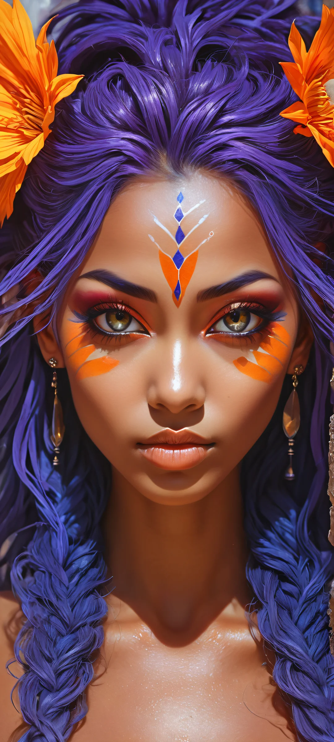 Ethereal Githyanki Portrait 2K QHD Mobile Wallpaper iPhone/Android wallpaper featuring a breathtaking portrait of a Deltarune Githyanki with intricate details and ethereal lighting, perfect for unobstructed UI breathing space.