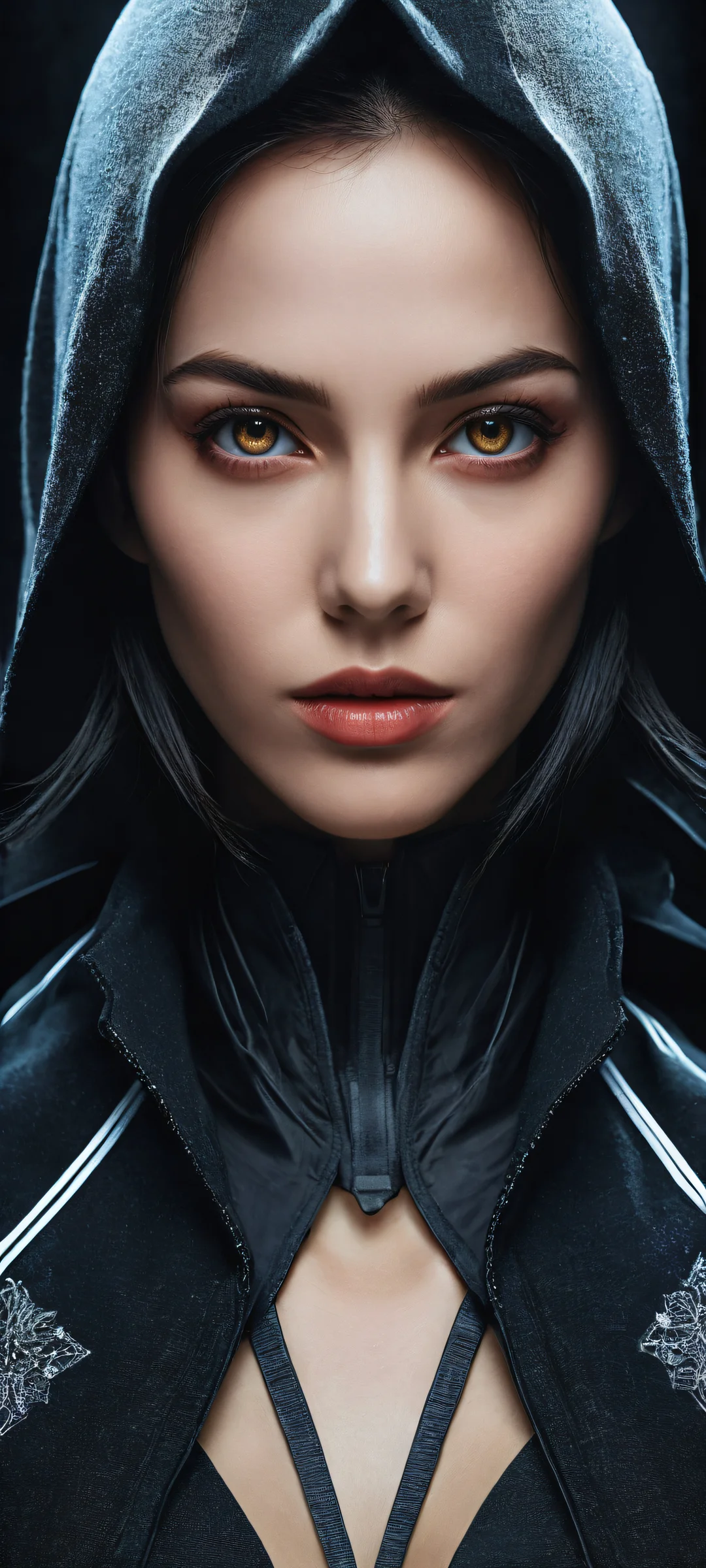 A stunning vertical portrait of Video Game Girls on a dark background with intricate calendar and number designs. Perfect for iPhone/Android home screens, featuring pristine clarity and sleek contrast.