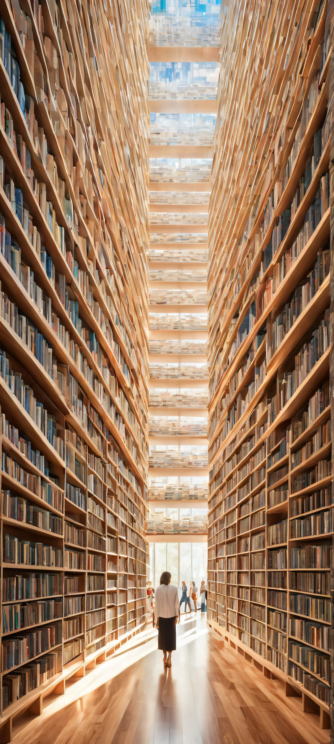 A perfectly arranged digital library on iPhone/Android. Insane micro-details and subtle texture add depth to this award-winning digital art.