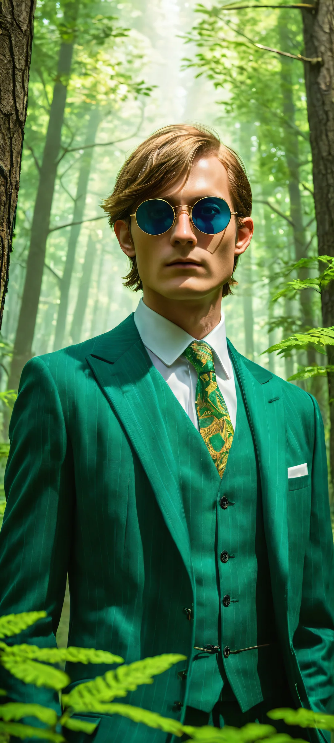 Breathtaking vertical portrait of Link surrounded by Skull Kids and mysterious green glow. iPhone用に完全に最適化, サムスンギャラクシー, と Android のホーム画面.