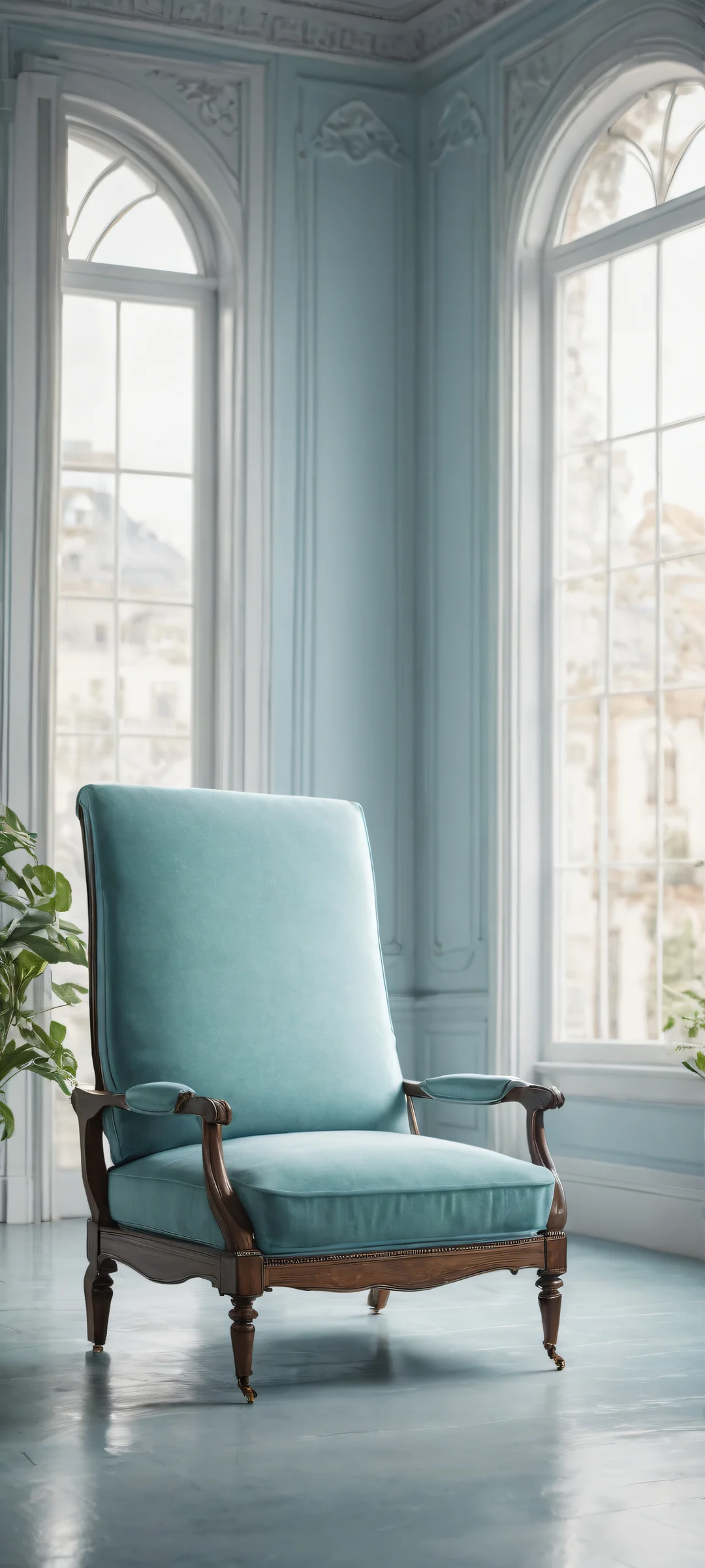 Ditto waiting patiently for its trainer in a dimly lit, rainy room on an iPhone or Android device.